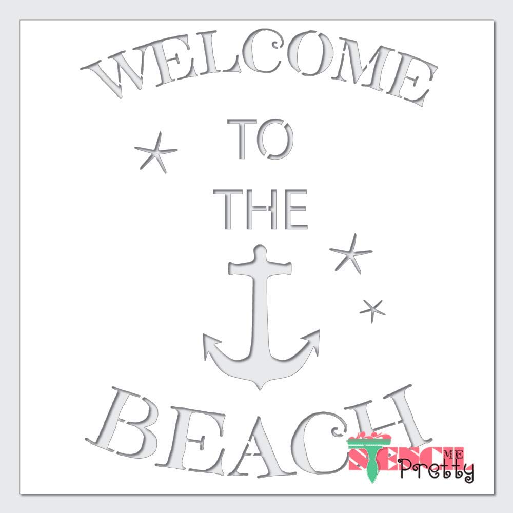Nautical Anchor Stencil for DIY Welcome Sign - 11