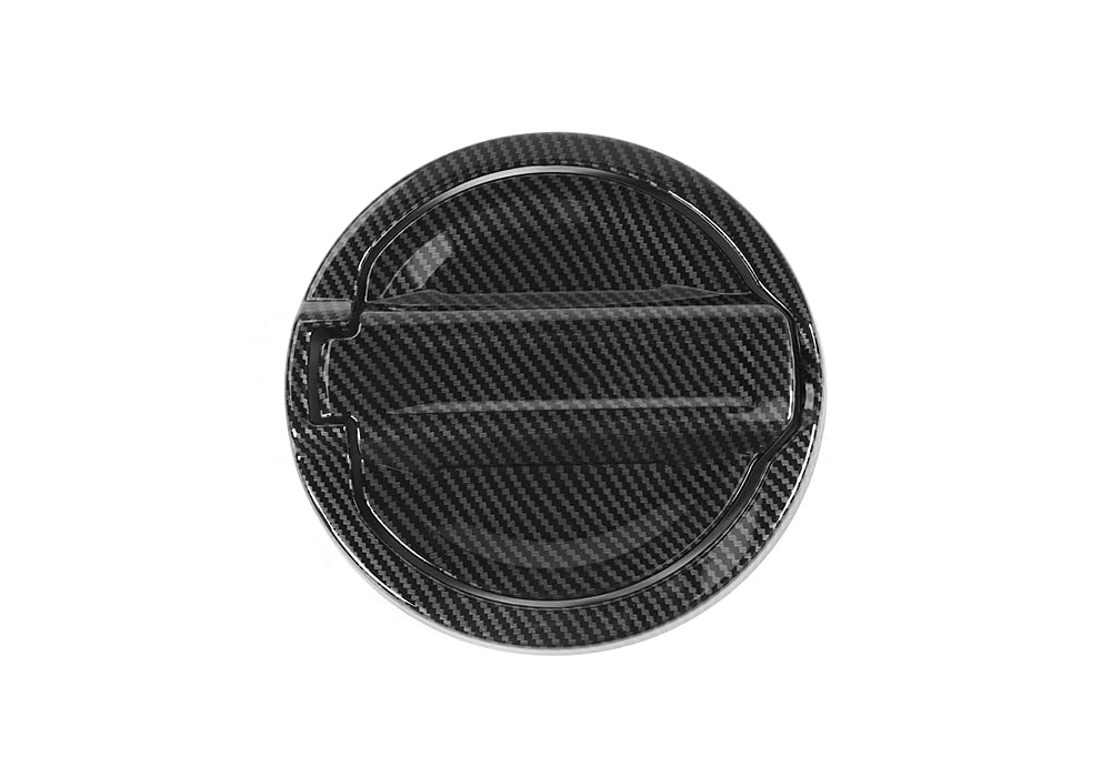 ABS Carbon Fiber Grain Fuel Door Gas Cap Cover for Jeep Wrangler JL 2018+ - Exterior Accessories & Styling Upgrade for Off-Road Protection & Custom Look