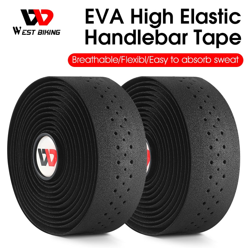 Premium Bike Handlebar Tape - EVA PU Road Bicycle Grip Tape with Anti-Slip & Shock Absorption | Cycling Handlebar Wrap with End Plugs | Perfect for Road Bikes, Commuting & Long-Distance Cycling