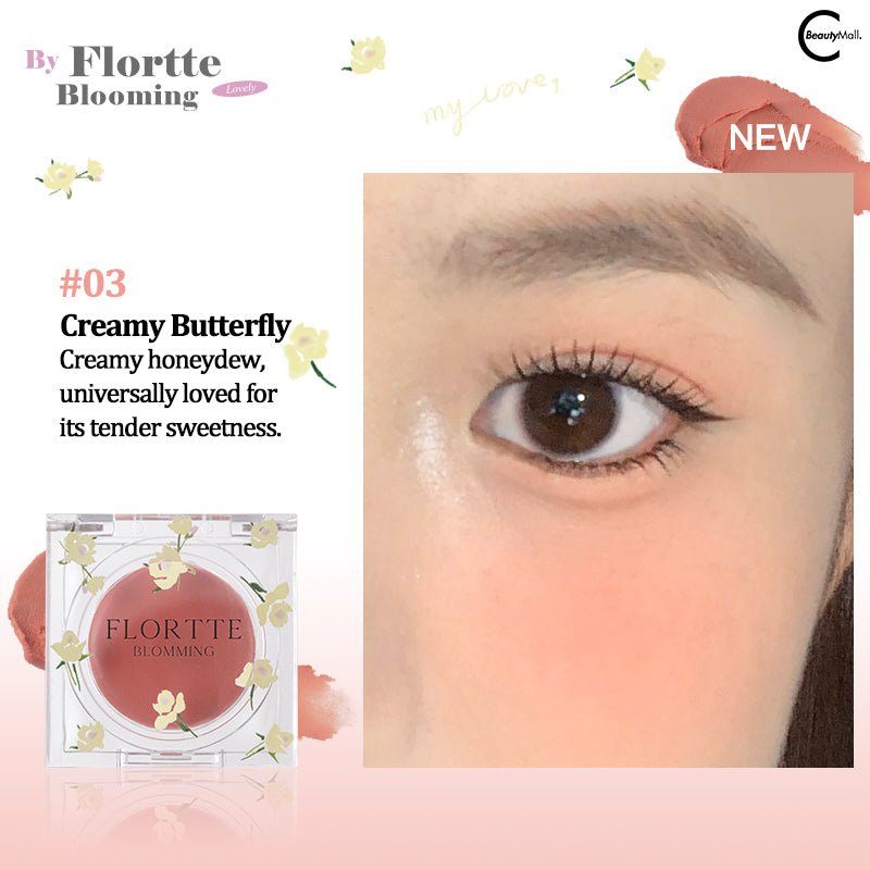 FLORTTE Narcissism Series Multi-Use Blush Balm - Creamy Cheek & Lip Tint for Natural Flush - Perfect for Everyday Makeup & On-The-Go Touch Ups