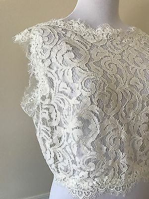 BHLDN Tadashi Shoji Savannah Bridal Topper - Elegant Lace Wedding Dress Cover-Up for Brides, Perfect for Beach & Outdoor Ceremonies