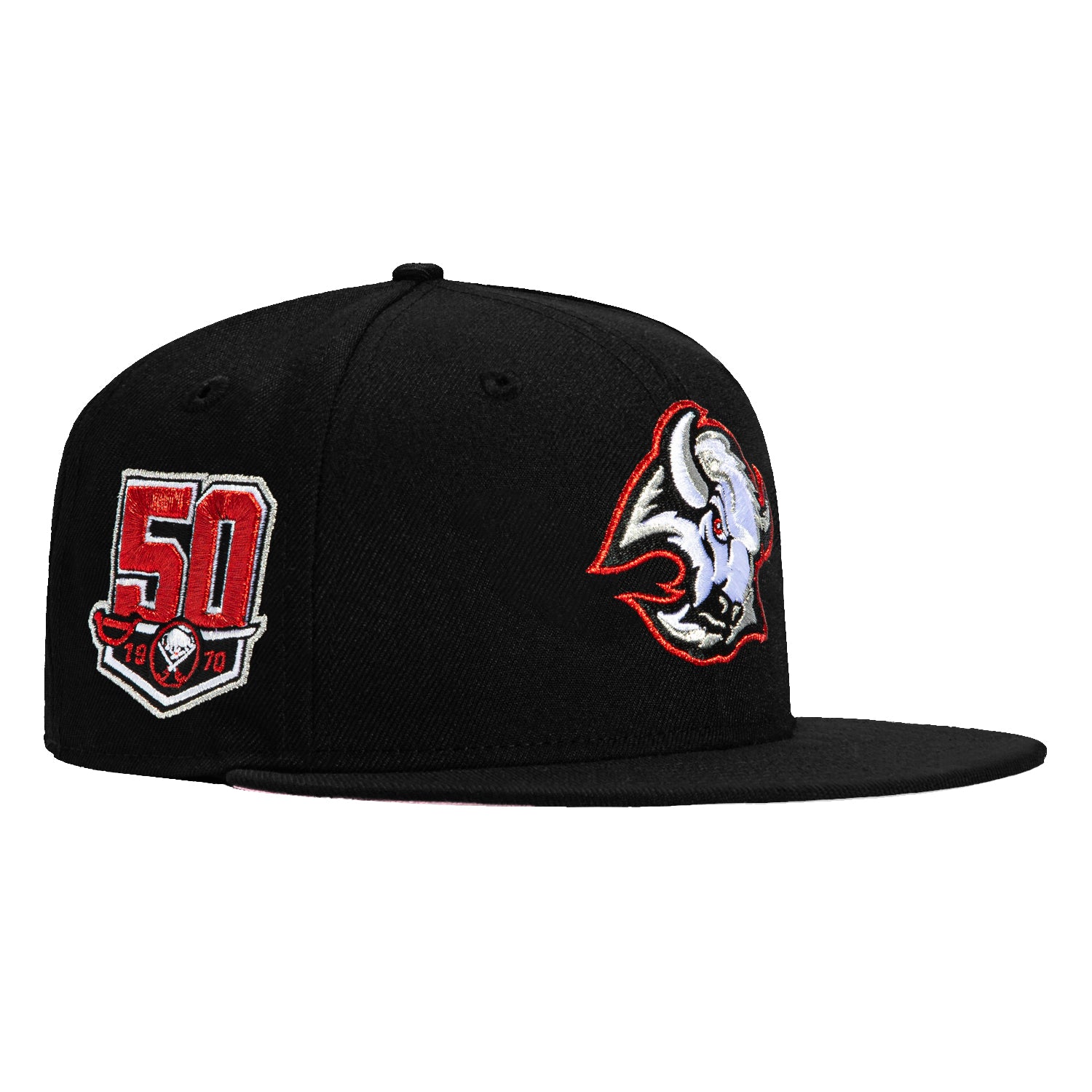 New Era 59Fifty Buffalo Sabres 50th Anniversary Patch Snapback Hat - Black | Official NHL Licensed Cap for Men & Women | Perfect for Hockey Games, Sports Events & Casual Wear