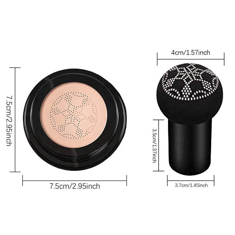3 in 1 Air Cushion BB & CC Cream Foundation with SPF - Lightweight, Full Coverage Makeup for Women & Girls - Perfect for Daily Wear, Travel & On-the-Go Touch Ups