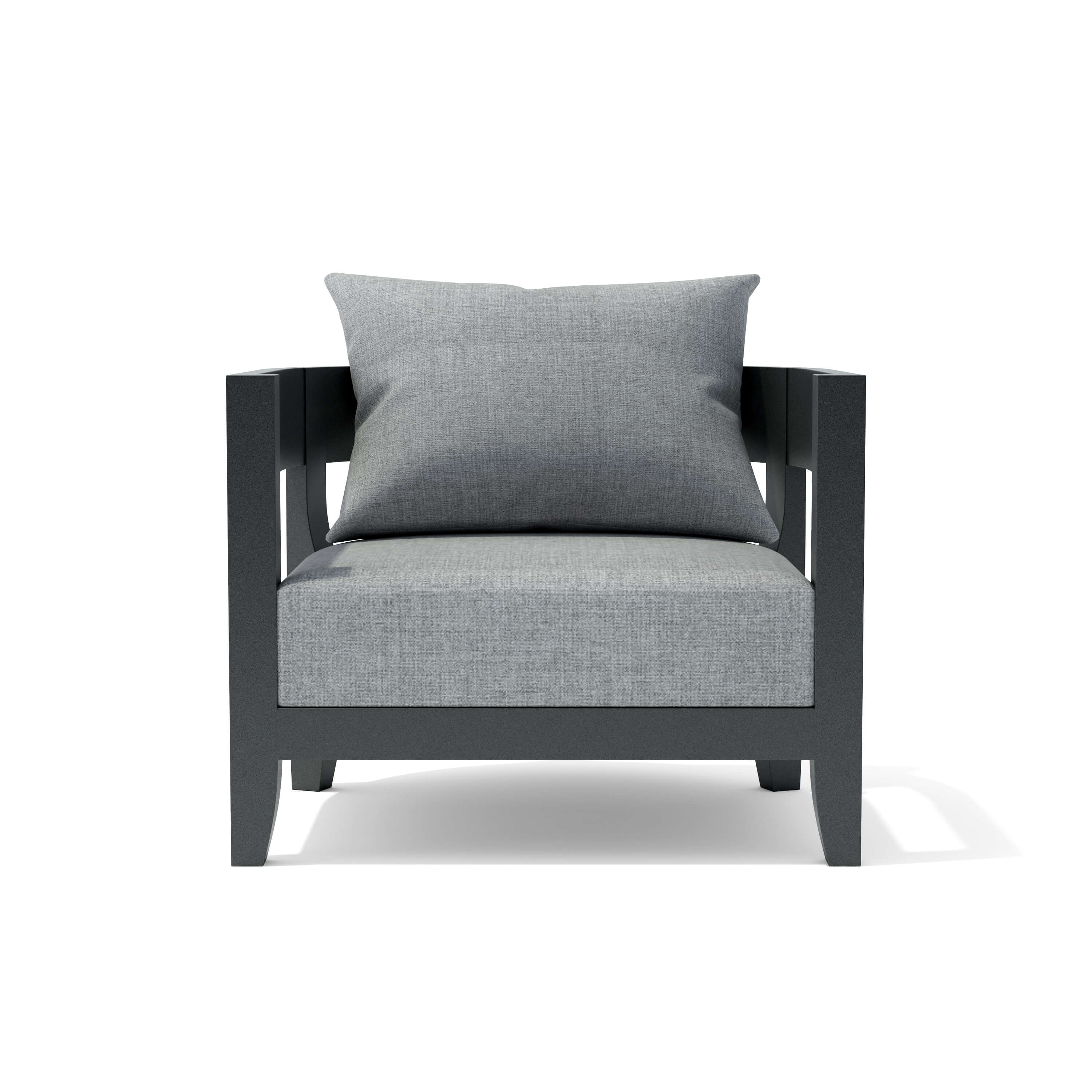 Coronado Deep Seating Aluminum Armchair Sleeper - Convertible Outdoor Patio Lounge Chair for Poolside, Garden, and Deck Relaxation