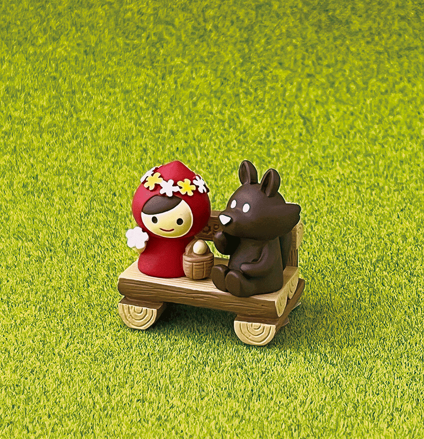 Red Riding Hood Mini Figurine by Concombre - Collectible Fairy Tale Character Statue for Home Decor, Gift & Display | Perfect for Bookshelves, Desktops & Fairy Tale Collections