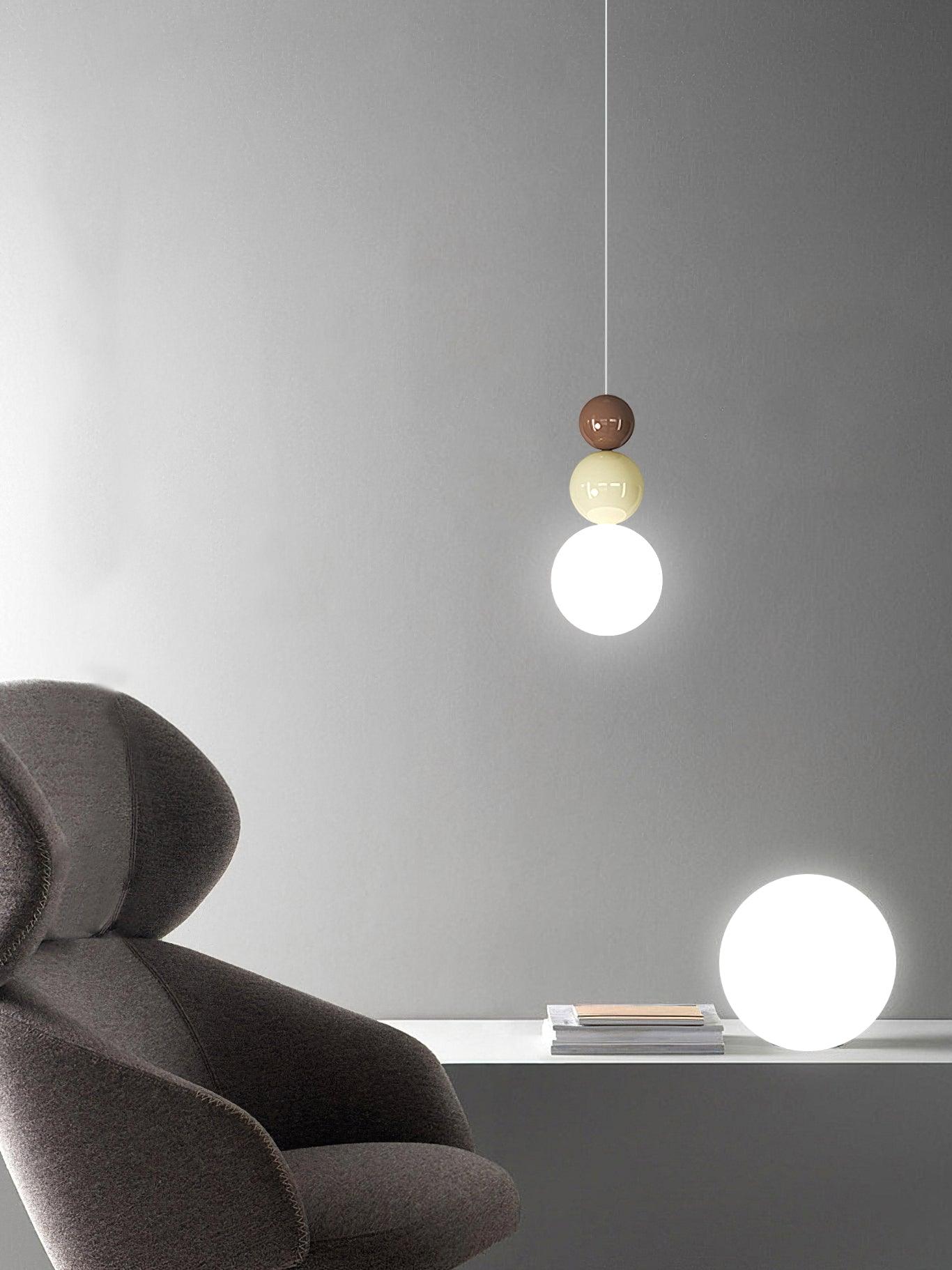 Modern Acrylic Three Ball Pendant Light Fixture - Sleek Hanging Chandelier for Dining Room, Kitchen Island, or Bedroom Lighting Decor