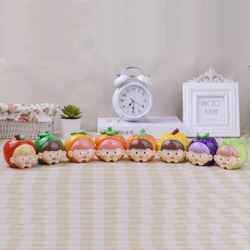 Funny Veggie & Fruit Head Series Blind Box - Collectible Miniature Figures for Kids & Adults, Perfect for Party Favors, Gifts & Home Decor