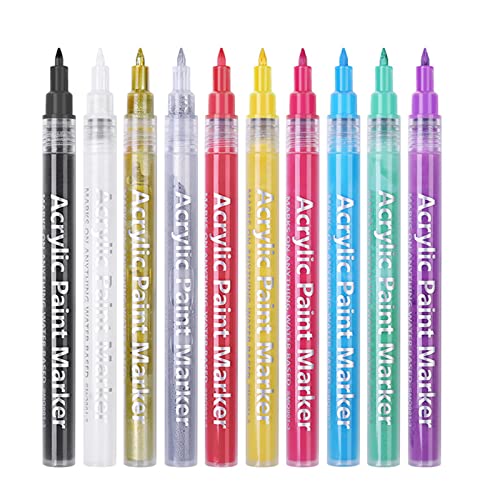 10Pcs Multicolor Nail Art Pen Set - Quick Dry Nail Polish Pens for Drawing, DIY Nail Design, Professional Nail Art Tools (Great for Home Manicure, Salon Use & Gift Giving)