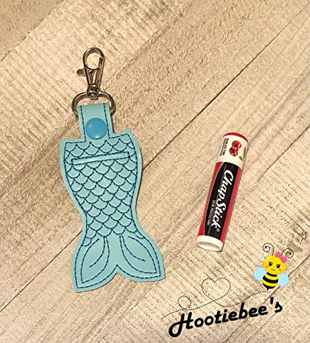 Mermaid Hand Sanitizer Holder & Lip Balm Holder - Cute Sanitizer Clip for Purse, Keychain, Backpack - Perfect for School, Work, Travel, Gym, and Daily Use