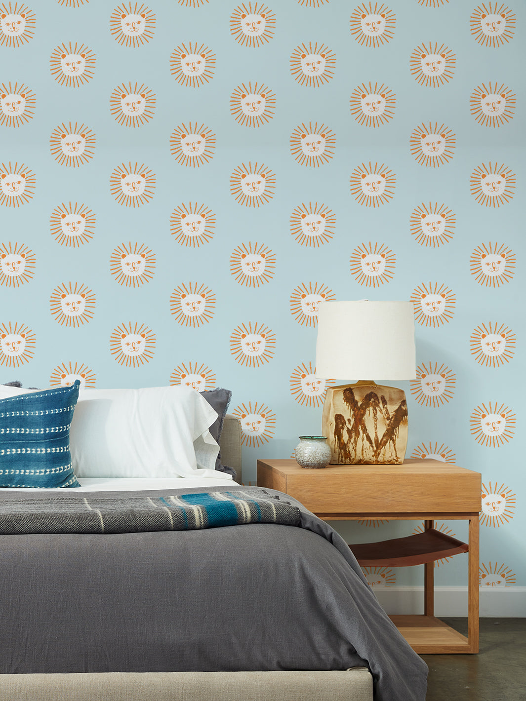 Lion's Mane Mushroom Wallpaper - Tea Collection Push Pop Design for Home Decor | Perfect for Living Room, Bedroom & Office Walls
