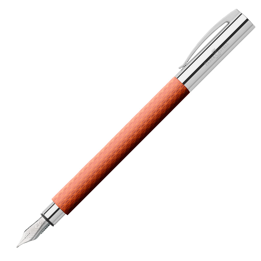 Faber-Castell Ambition OpArt Fountain Pen - Premium Writing Instrument with Autumn Leaves Design for Calligraphy, Journaling & Office Use