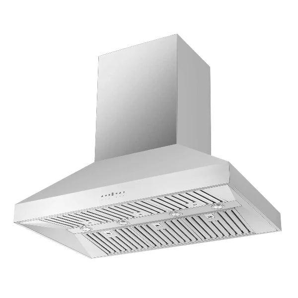 48 Inch 1200 CFM Stainless Steel Island Range Hood - Powerful Kitchen Ventilation for Open Concept Homes & Large Cooking Spaces