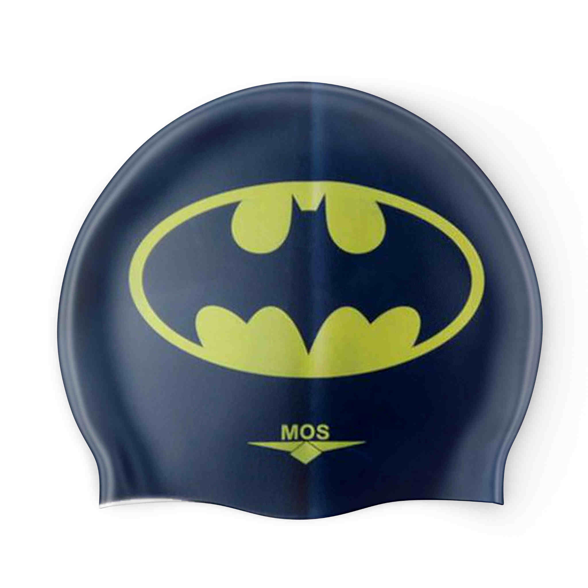Batman Logo Silicone Swim Cap for Adults & Kids - Waterproof Swimming Gear for Pool, Beach & Triathlon Training