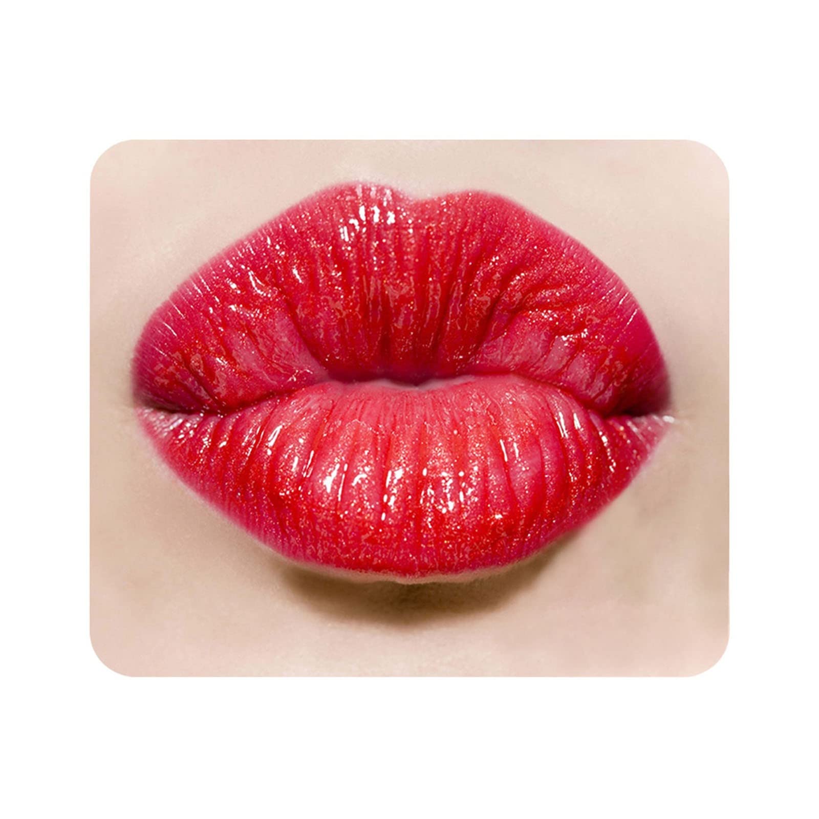 Sexy Red Lips Mouse Pad - 7.9x9.5 Inch Non-Slip Desk Mat for Computer, Laptop & Office - Glamorous Female Mouth Design Home Decor (Perfect for Gaming, Work & Stylish Workspace Setup)