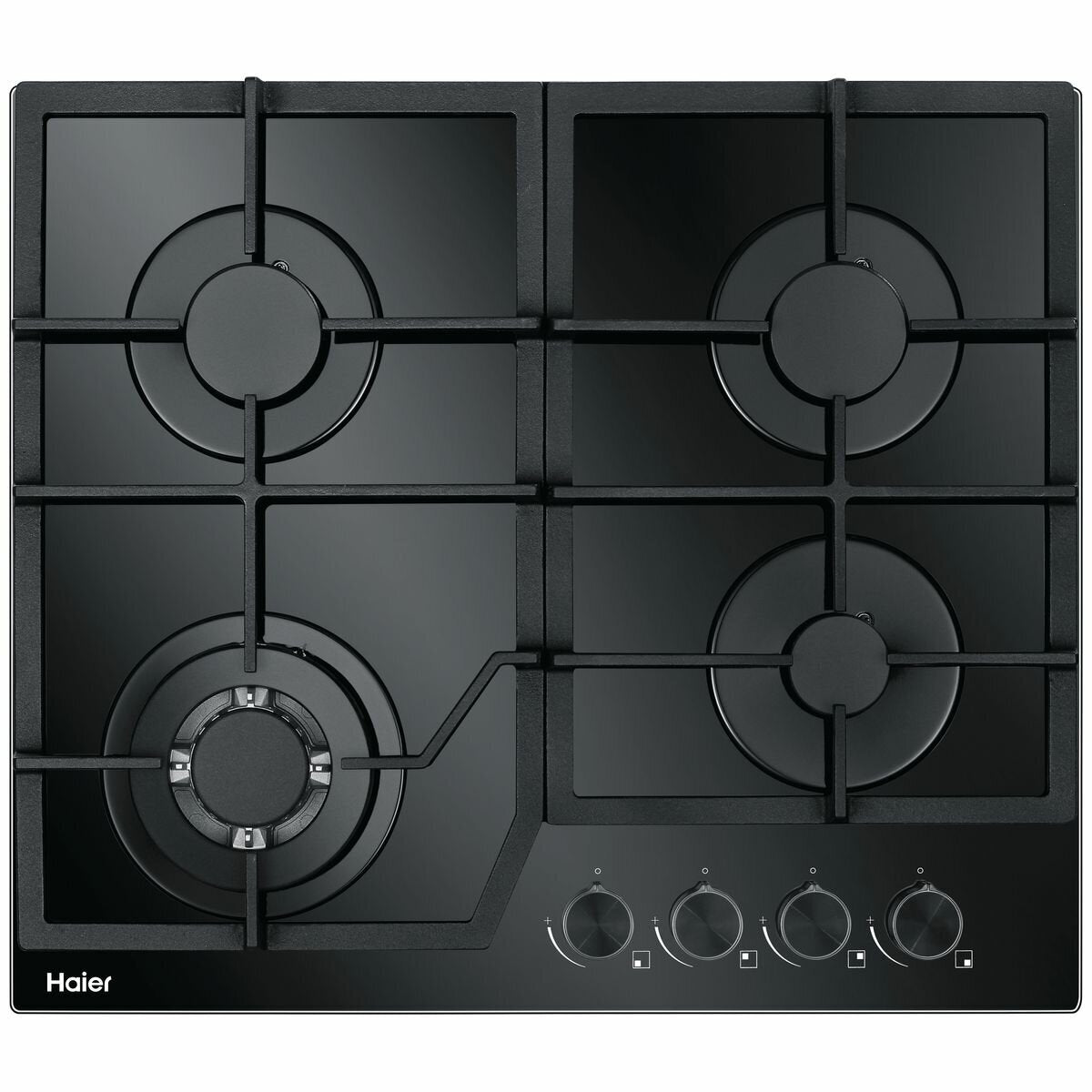 Haier 60cm 4-Burner Natural Gas Cooktop HCG604WFCG3 - Premium Stainless Steel Gas Stove for Modern Kitchen Cooking, Baking & Entertaining