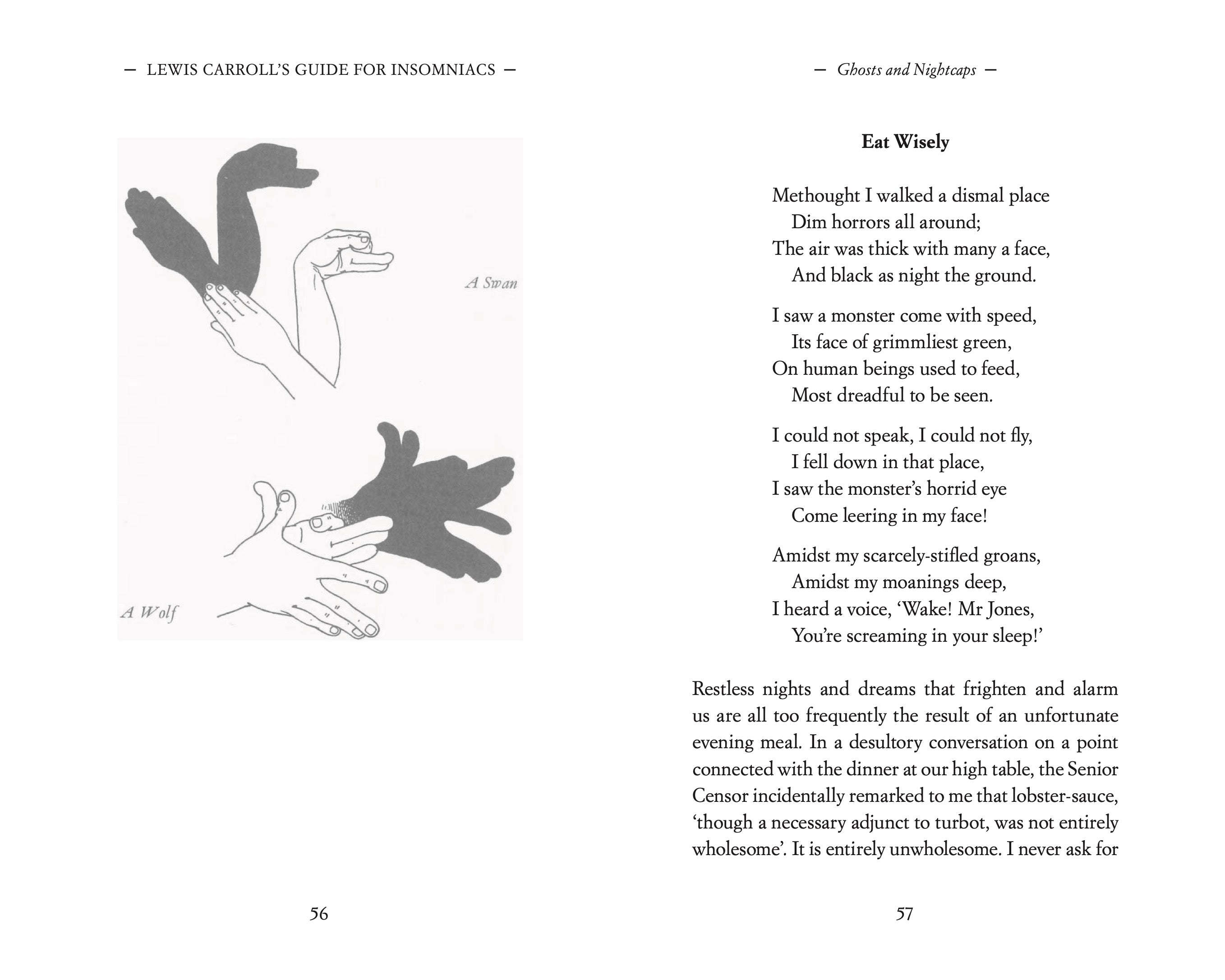 Lewis Carroll’s Guide for Insomniacs - Sleep Aid Book for Relaxation & Better Sleep - Perfect for Nighttime Reading & Stress Relief