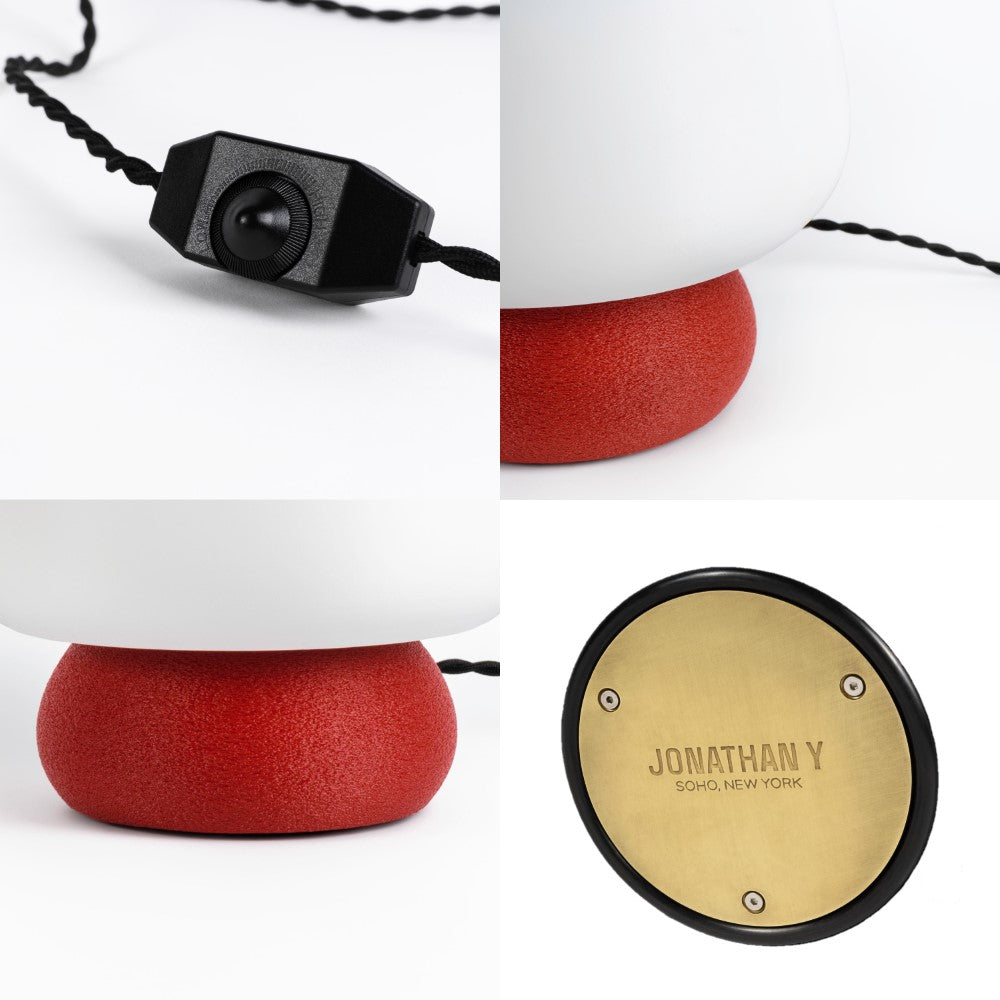 Eco-Friendly Modern Mushroom LED Table Lamp - Dimmable 3D Printed PLA Plant-Based Lighting for Bedroom, Living Room & Office Decor