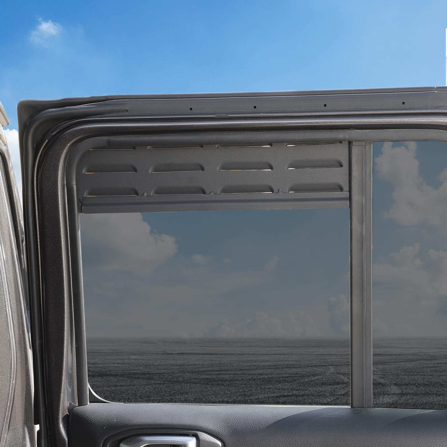 JL Rear Window Glass Louvers Cover Air Vent Trim for 2018-2023 Jeep Wrangler JL 4-Door - Exterior Accessories for Off-Road & Adventure Style Enhancement