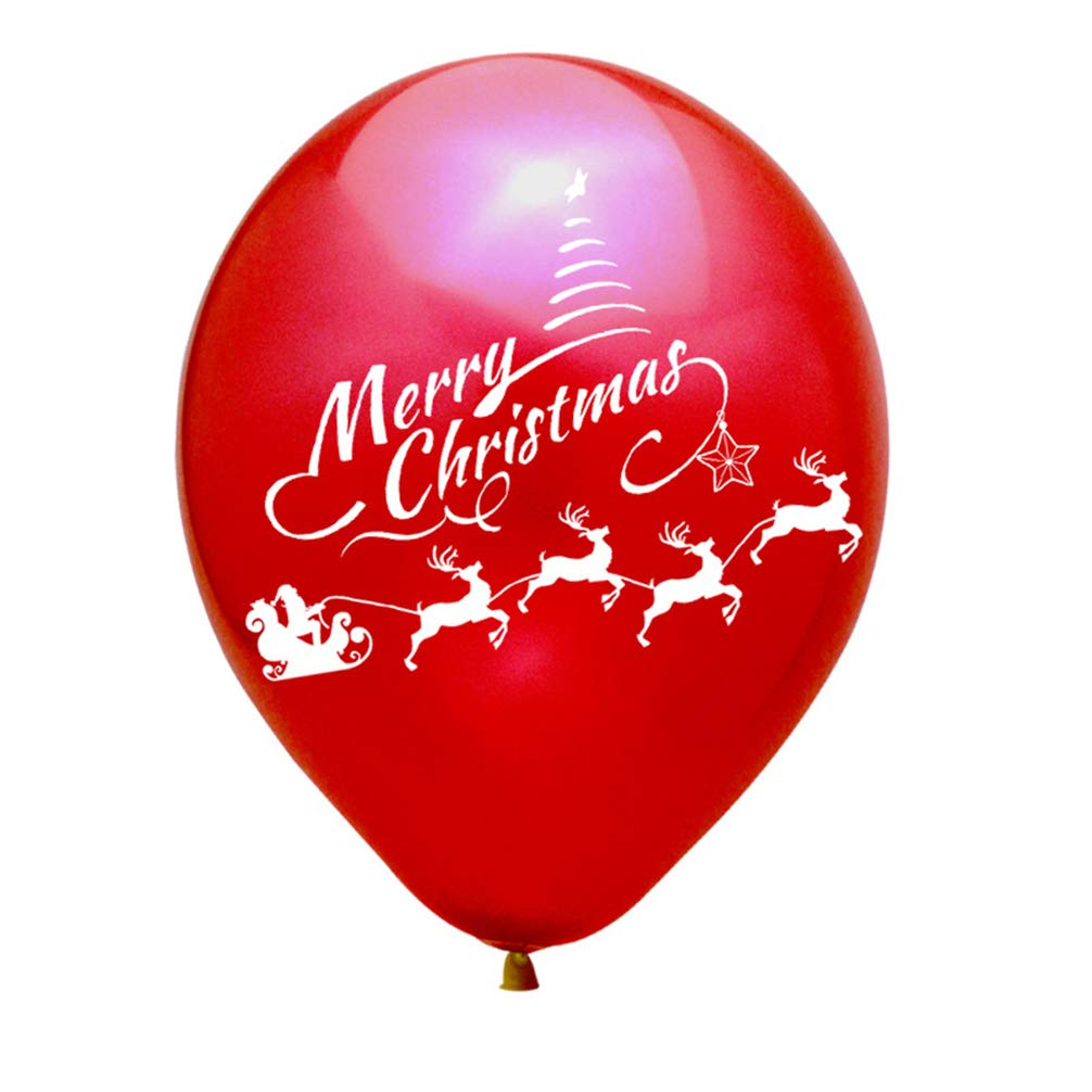 40pcs Christmas Party Balloon Garland Set - Santa, Deer & Shining White Latex Balloons for Xmas Tree Decorations, Holiday Home & Office Party Decor