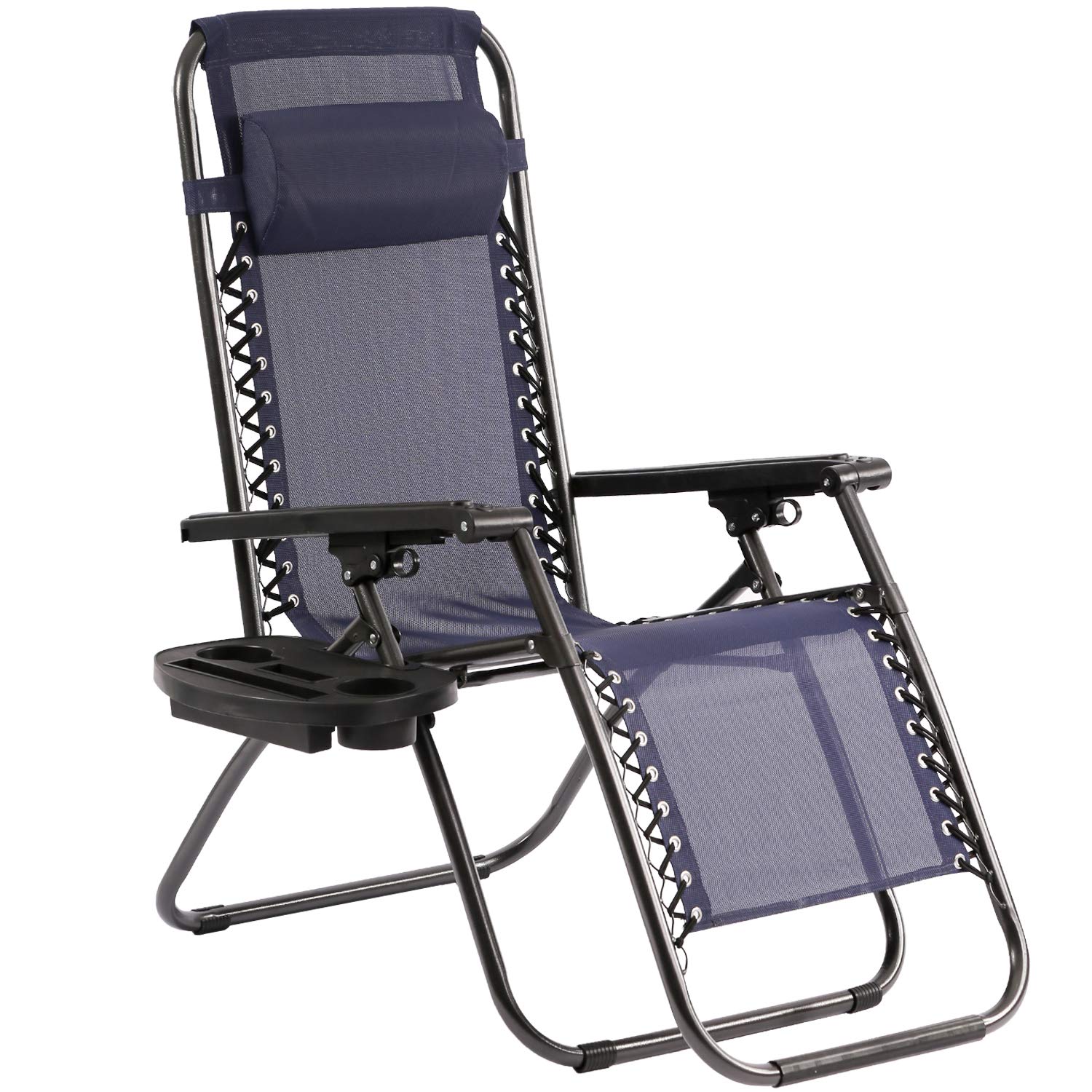 Best Zero Gravity Recliner Chair with Canopy & Cup Holder - Outdoor Patio Lounge Chair for Backyard, Poolside Relaxation & Massage Therapy