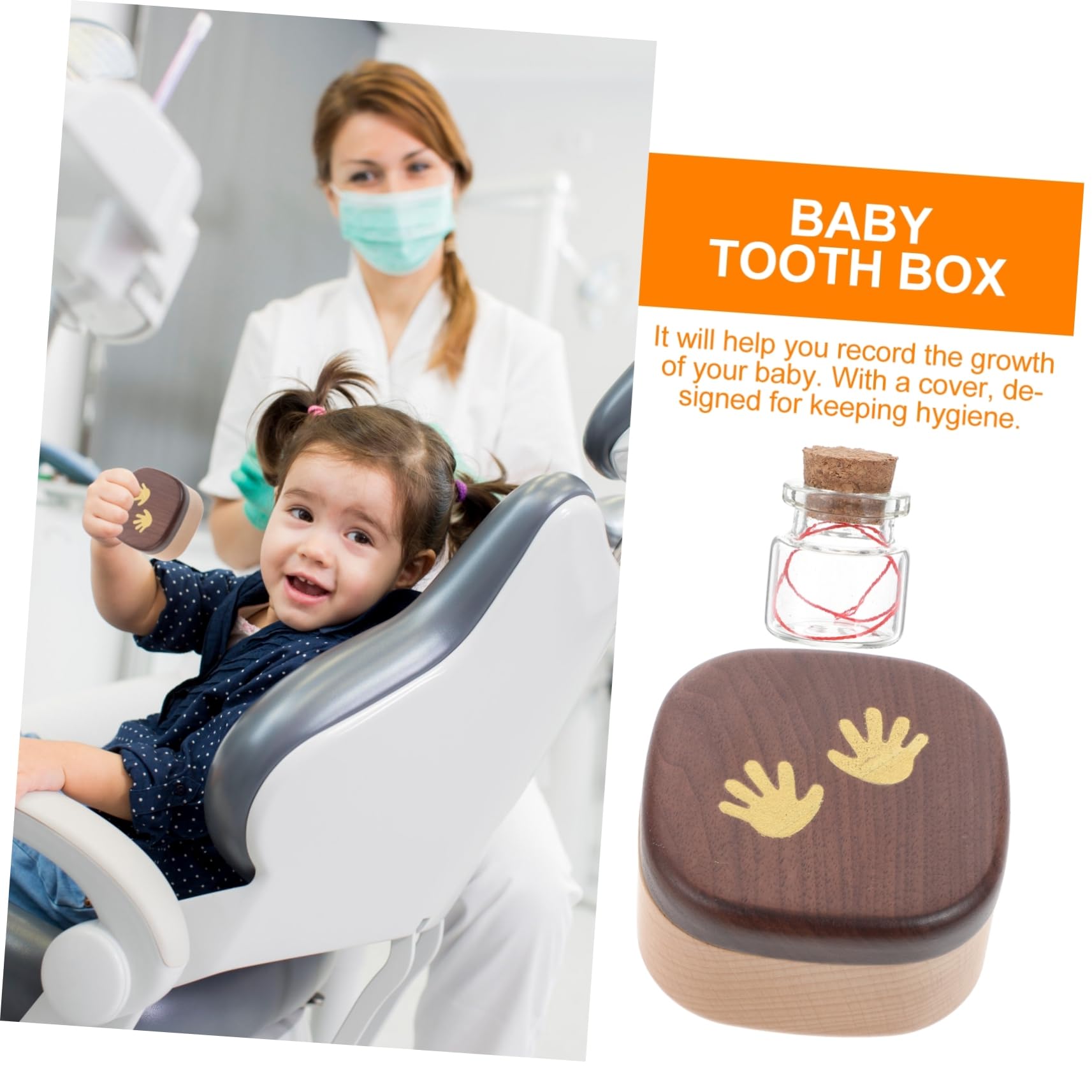 ORFOFE Tooth Fairy Box for Kids - Baby Teeth Keepsake Memory Box for Boys and Girls - First Lost Tooth Holder with Storage Compartment | Perfect for Tooth Fairy Visits, Baby Milestones & Childhood Memories