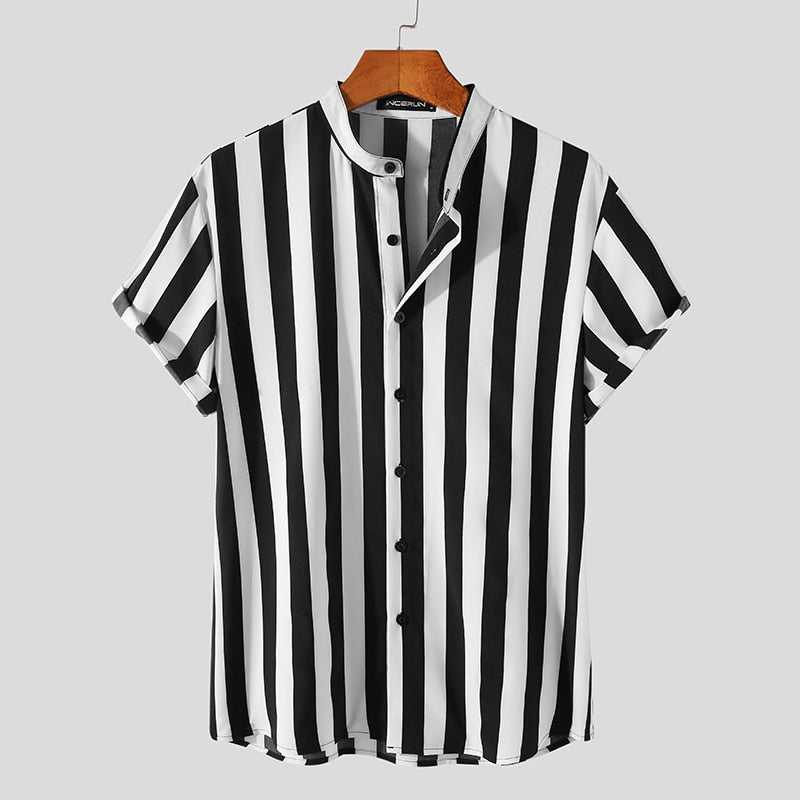 Antonio's Elegant Striped Shirt for Men | Classic Casual Button Down Shirt | Perfect for Office, Date Night & Weekend Outfits