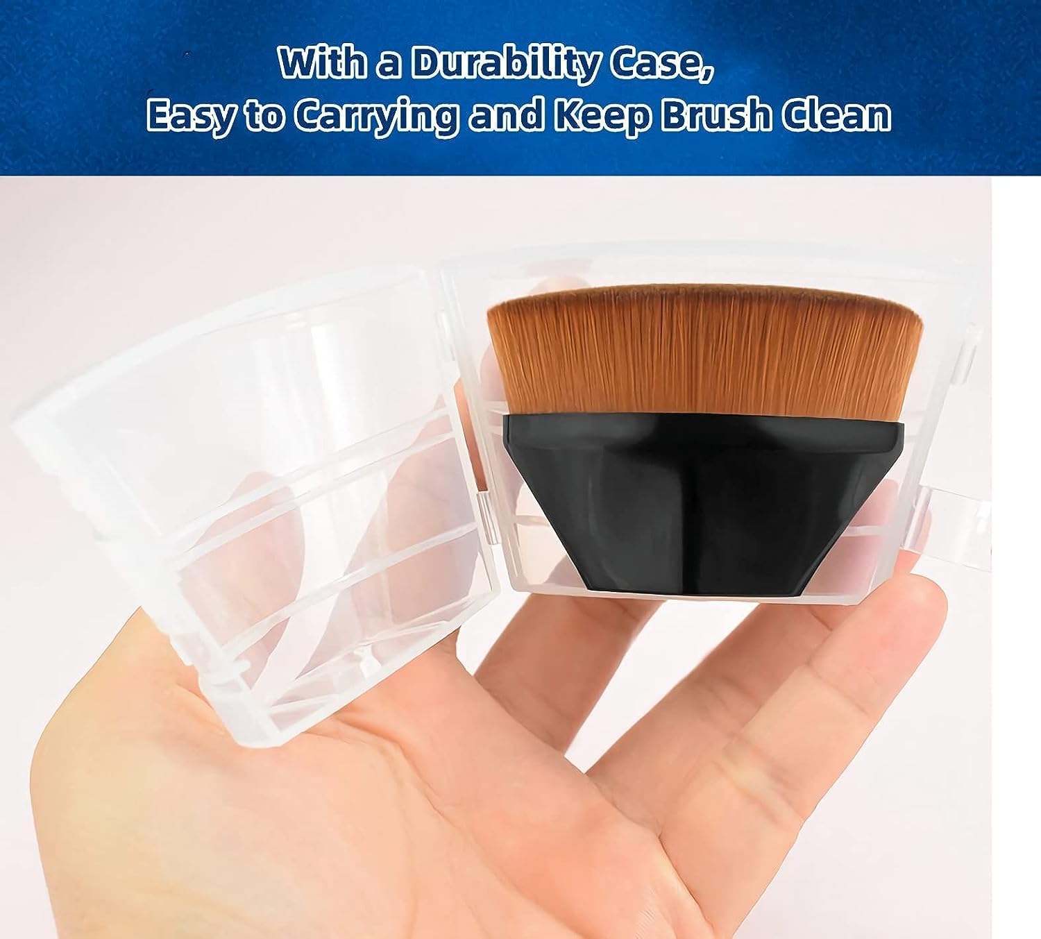 Botist Mini Makeup Brush Set - Travel Cosmetic Kit for Face & Eyeshadow | Powder Blending & Blush Application