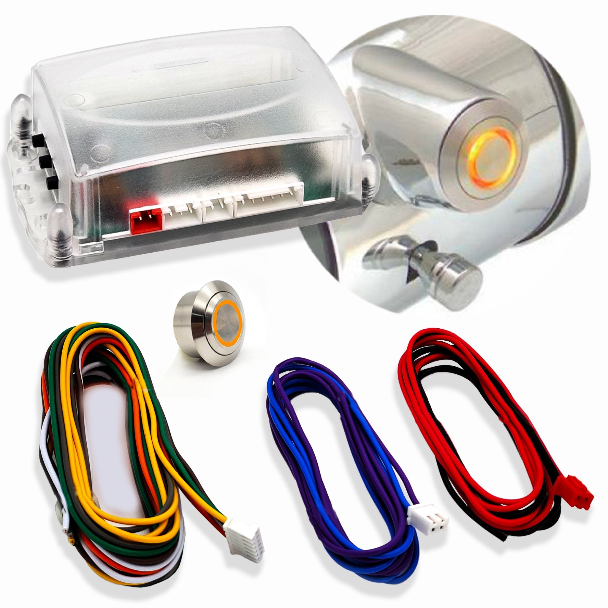 1901-1907 Oldsmobile Model B 12V Conversion Kit - Direct Fit Ignition to Push Button Start Column Insert | Upgrade for Classic Cars & Vintage Restoration Projects