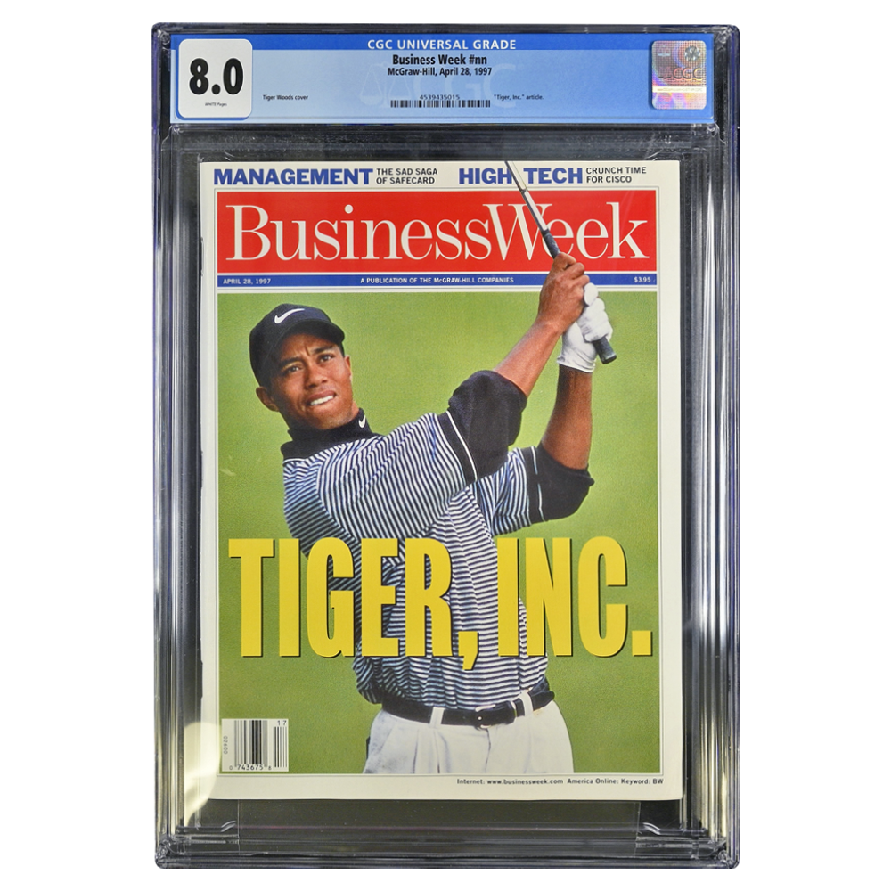 Tiger Woods 1997 Business Week Magazine Issue 8.0 - Vintage Sports Collectible for Golf Fans & Memorabilia Enthusiasts