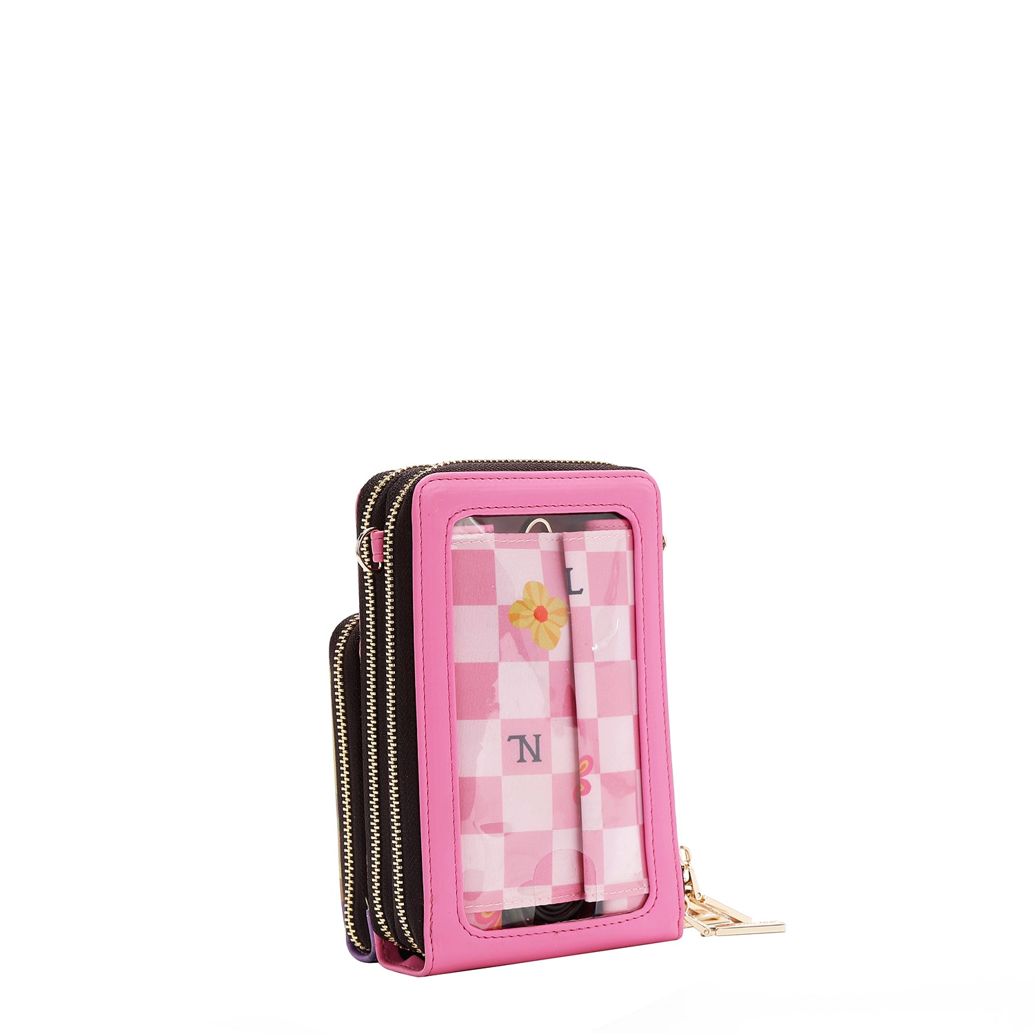 Multi-Zip Crossbody Phone Case - Secure & Stylish for Travel, Shopping, and Everyday Use