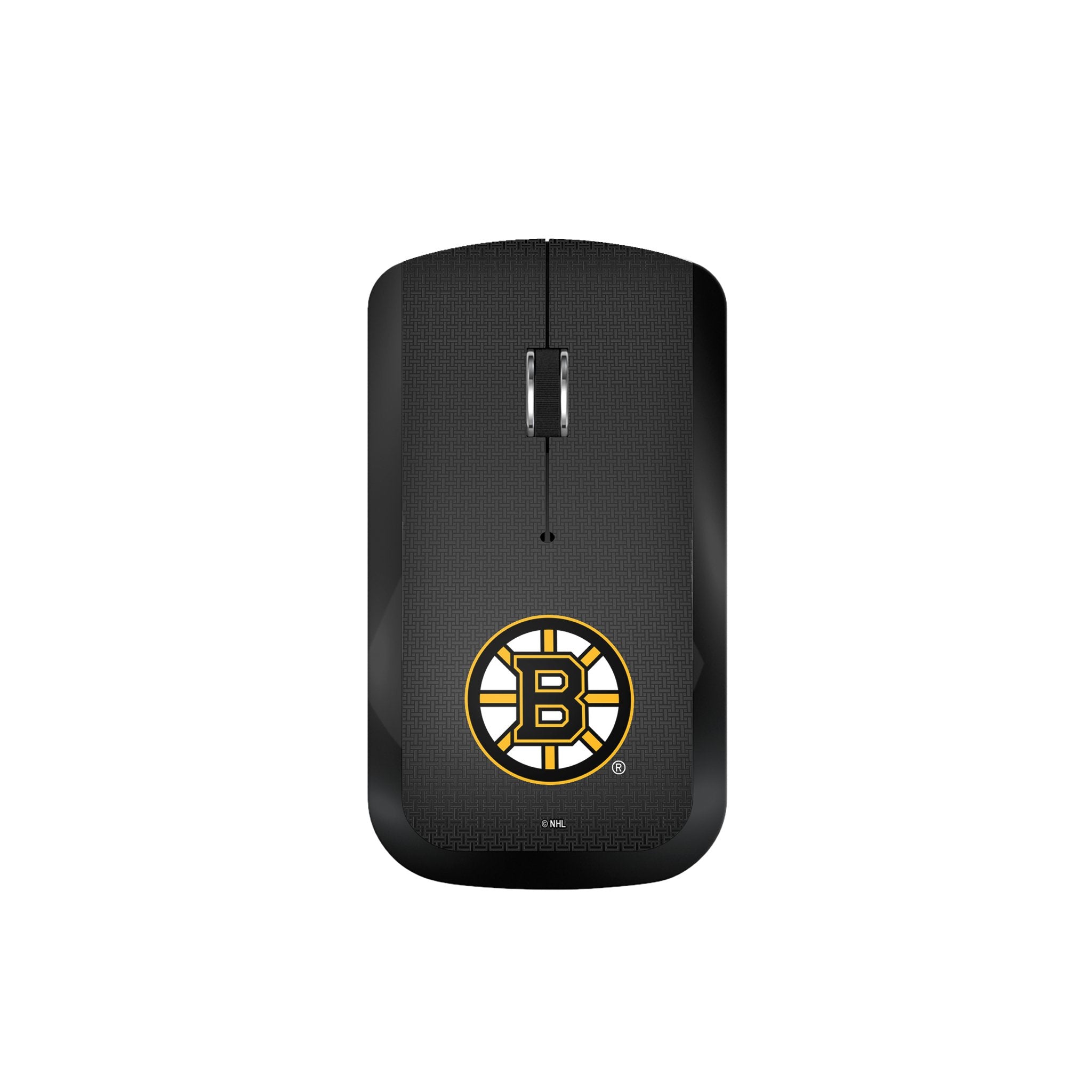 Boston Bruins NHL Wireless Mouse - Ergonomic Linen Fabric Design for PC, Laptop, Mac - Perfect for Gaming, Office & Home Use
