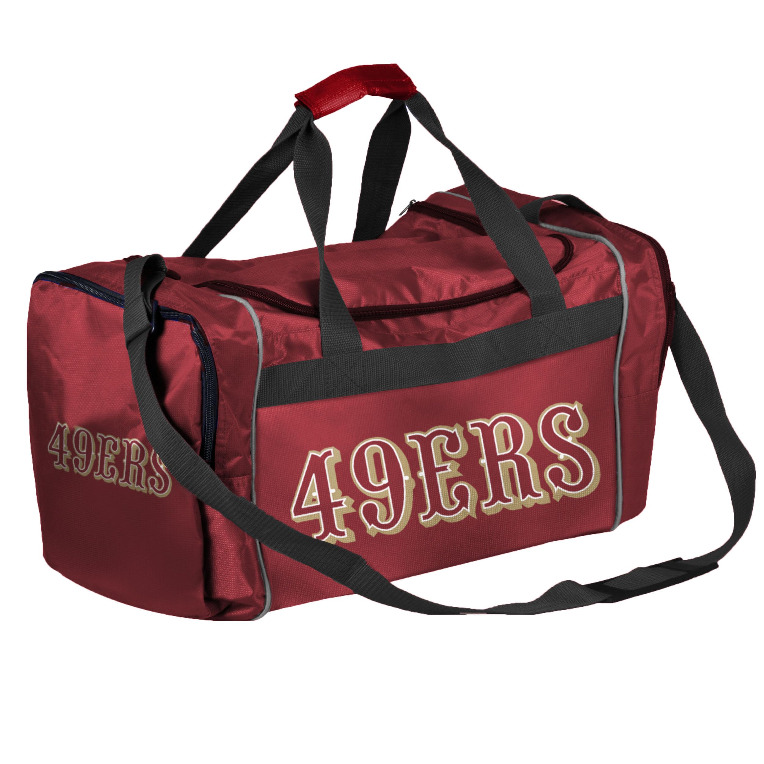 FOCO NFL Officially Licensed San Francisco 49ers Duffel Gym Bag for Men & Women - Large Sports Travel Bag for Workouts, Gym, Travel & Sports Equipment Storage