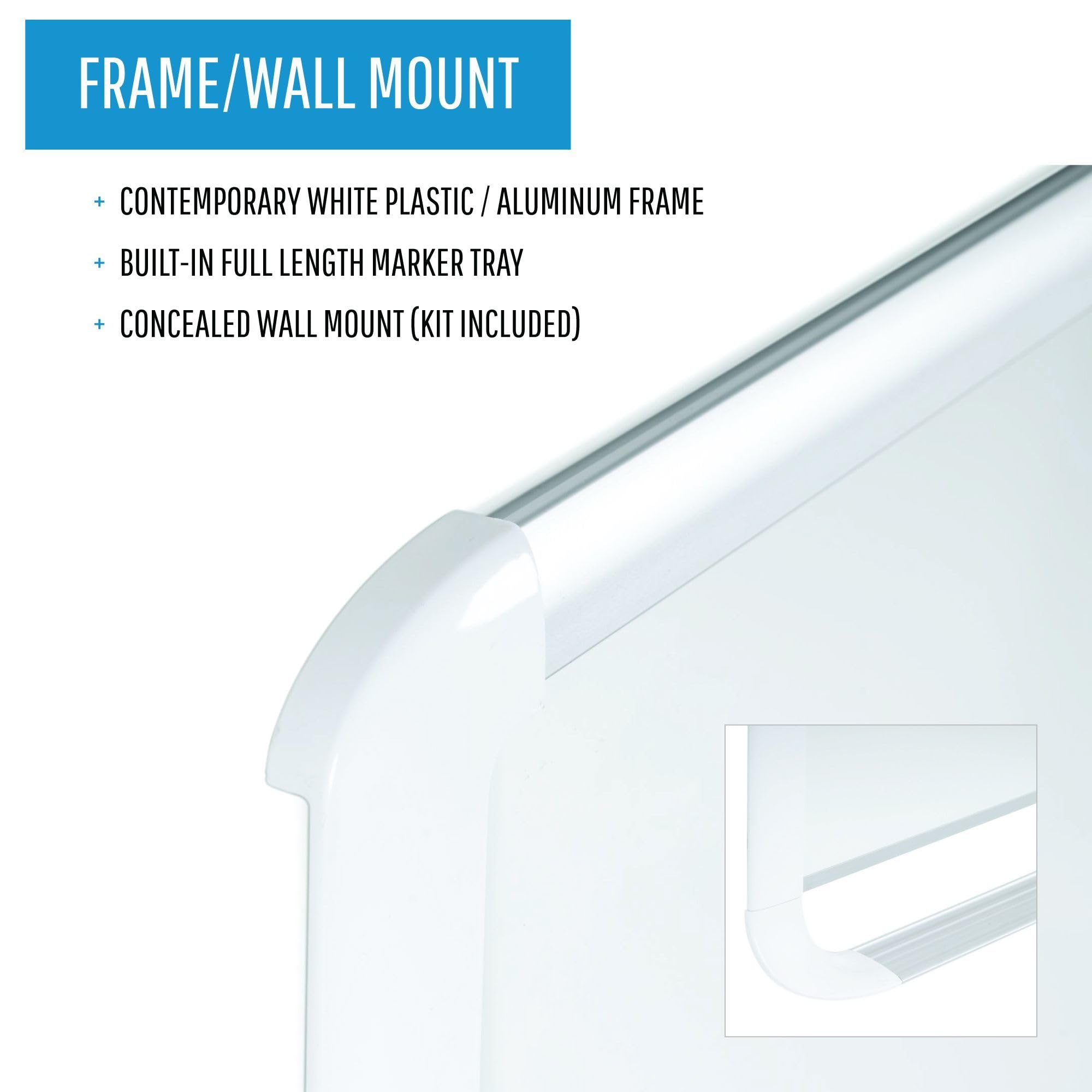 MasterVision Magnetic Gold Ultra Dry Erase Board - 3x4 Feet Aluminum Frame Whiteboard for Office, Classroom & Home Use - Premium Dry Erase Surface with Strong Magnets (MVI050205)