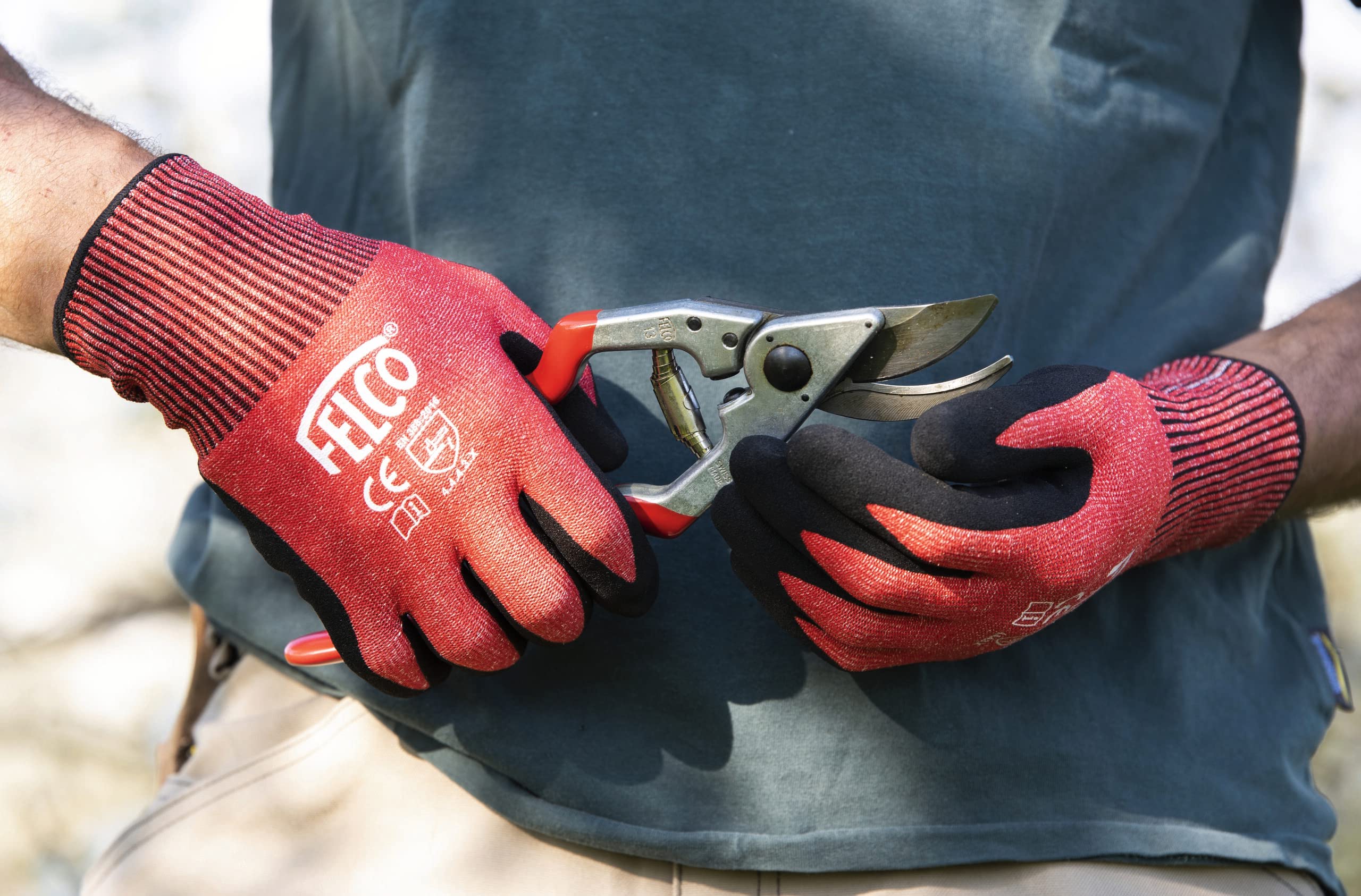 Felco F-13 Professional Pruning Shears - Swiss-Made High-Performance Garden Pruners with Steel Blades for One-Hand or Two-Hand Use | Ideal for Gardening, Landscaping, and Tree Trimming