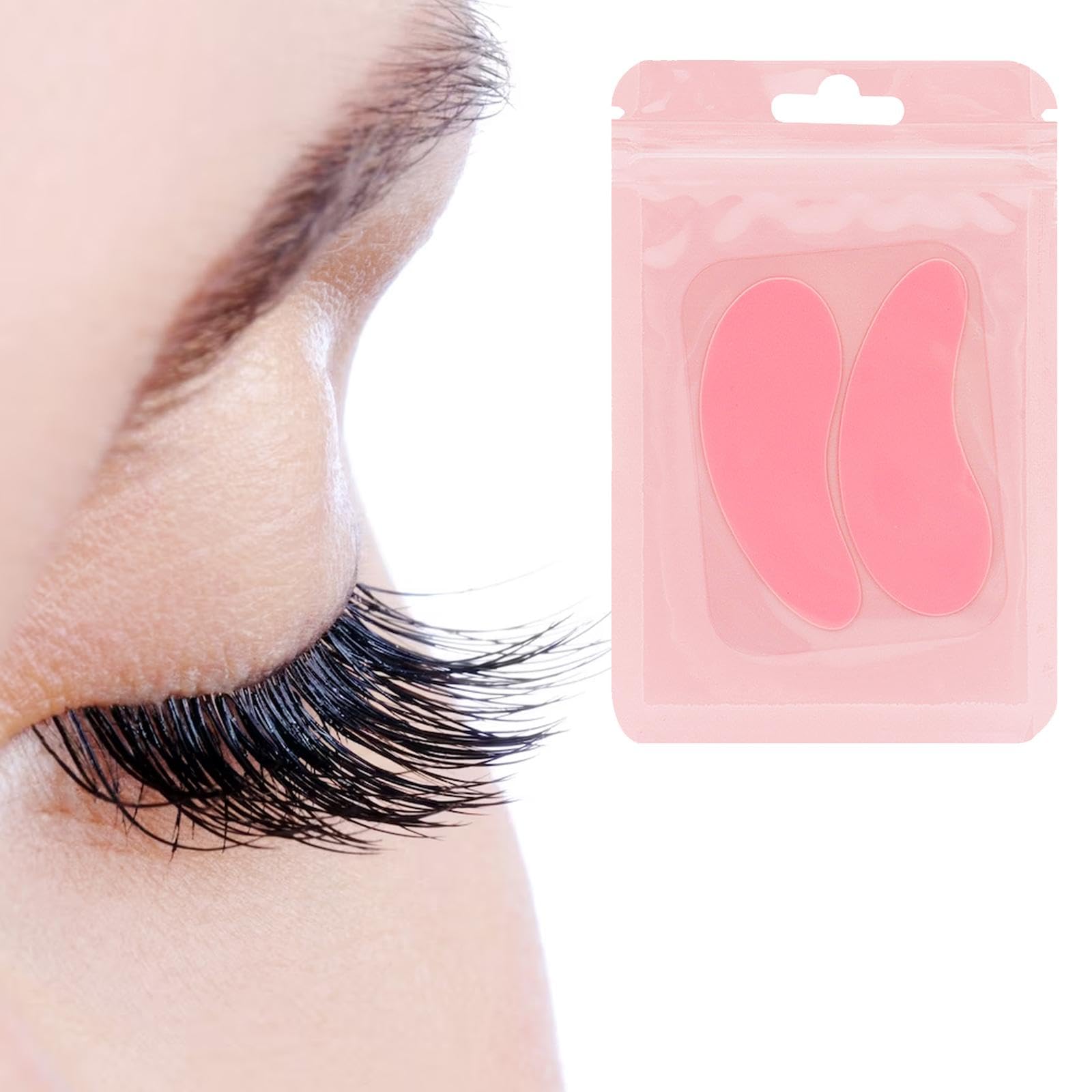 Soft Under Eye Gel Pads for Lash Enhancements - 3 Pack (4 Pcs) Pink | Cooling Eye Treatment for Dark Circles & Puffiness | Perfect for Spa, Travel & Post-Lash Extension Care
