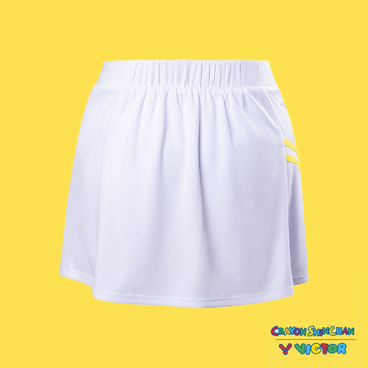 Victor x Crayon Shin Chan Sport Skirt K 405CS A - White | Anime Themed Athletic Skirt for Women | Perfect for Cosplay, Gym Workouts & Casual Wear