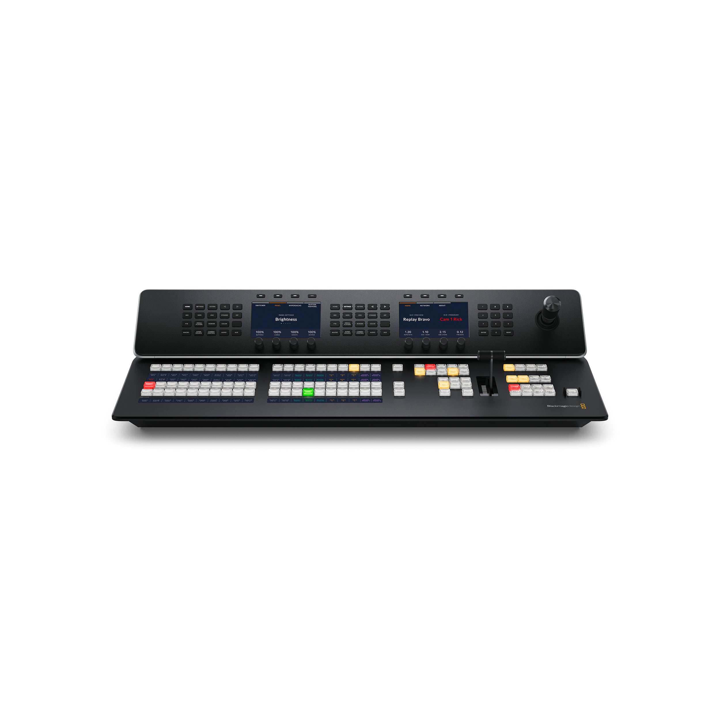 Blackmagic Design ATEM 2 M/E Advanced Panel 20 - Professional Live Production Switcher Control Surface for Broadcast & Studio (Special Order) - Perfect for Live Events, TV Production & Video Streaming
