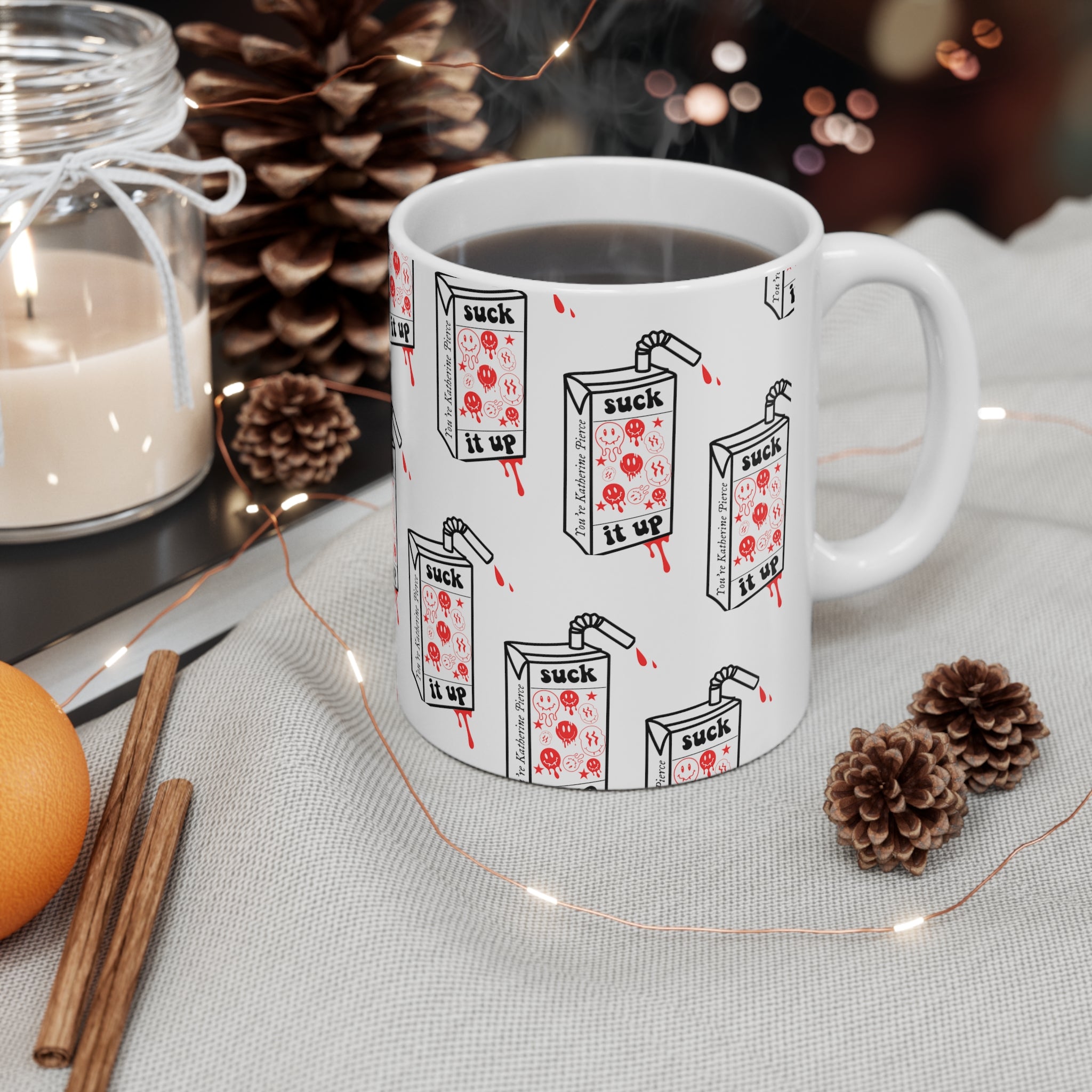 Katherine Pierce 11oz Ceramic Coffee Mug - Perfect for Tea, Hot Chocolate & Office Use