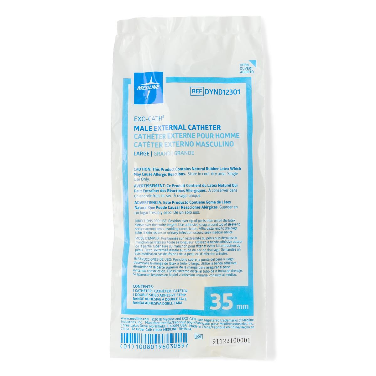 Premium External Male Latex Catheter - Pack of 25 | Comfortable & Hygienic Urinary Drainage for Home Care & Hospital Use