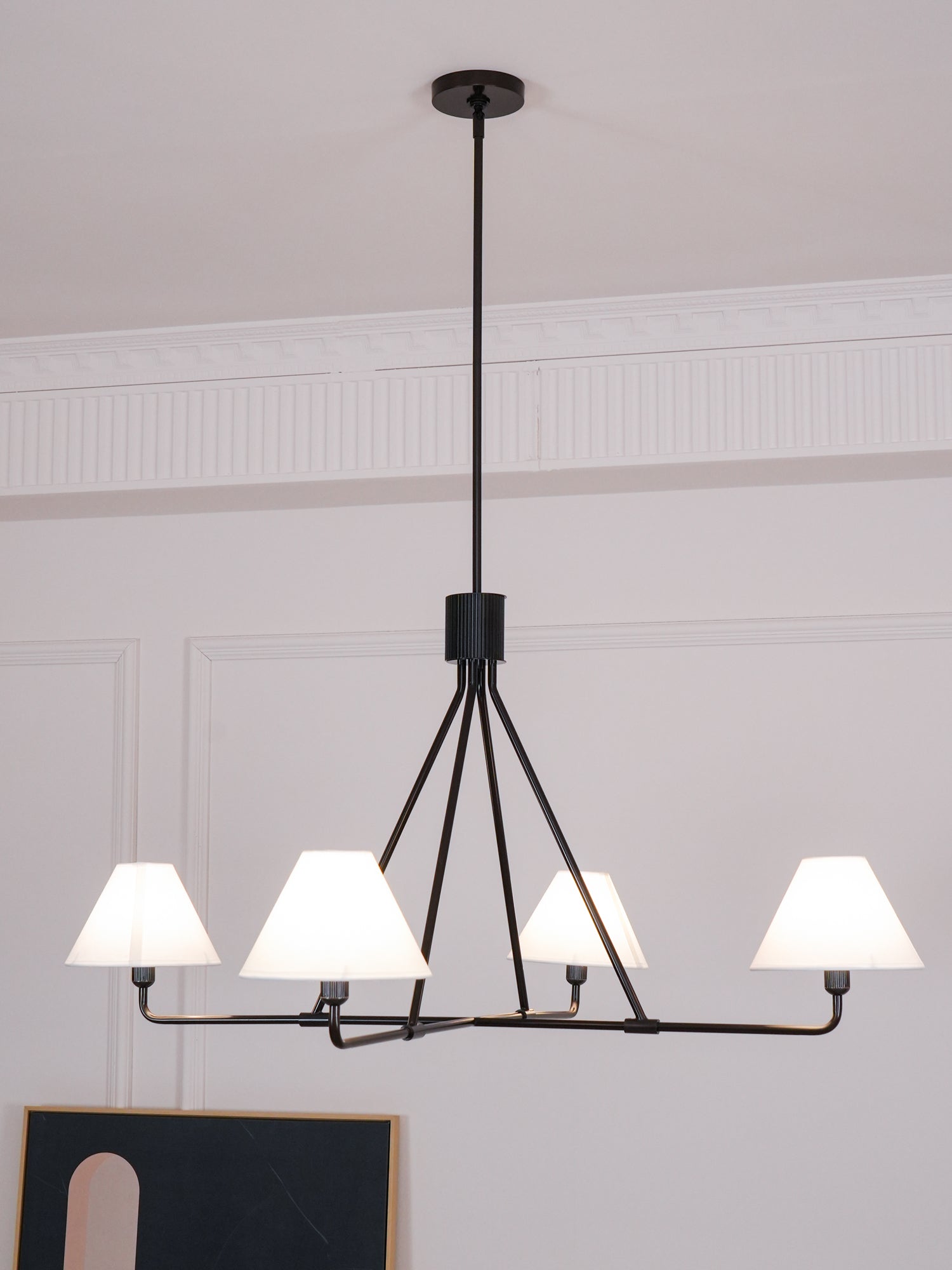 Modern Axis Chandelier - Elegant Crystal Ceiling Light Fixture for Dining Room, Living Room & Bedroom | Perfect for Home Decor & Interior Design