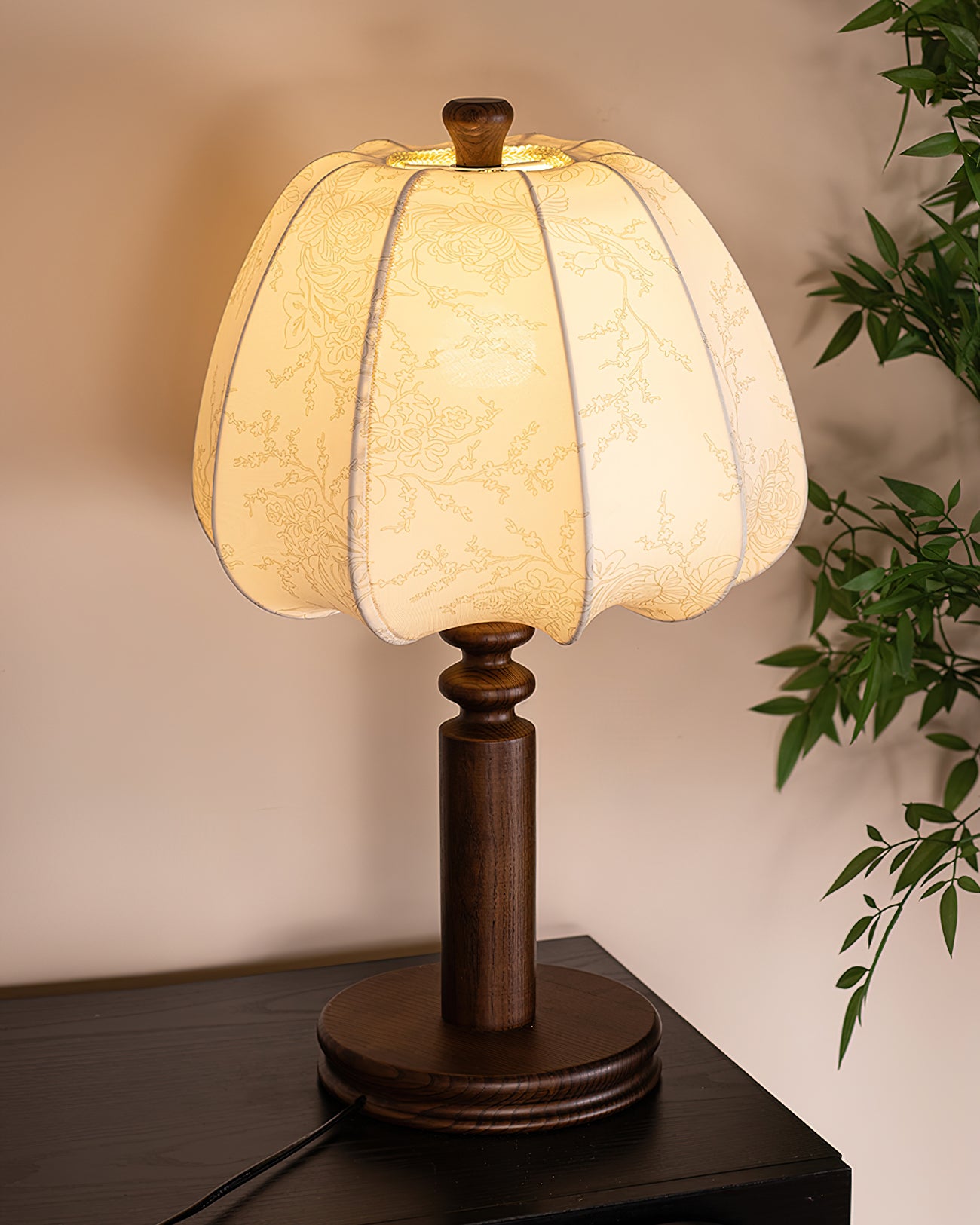 Stylish Bari Fabric Table Lamp - Soft Lighting for Bedroom, Living Room & Office - Modern Home Decor