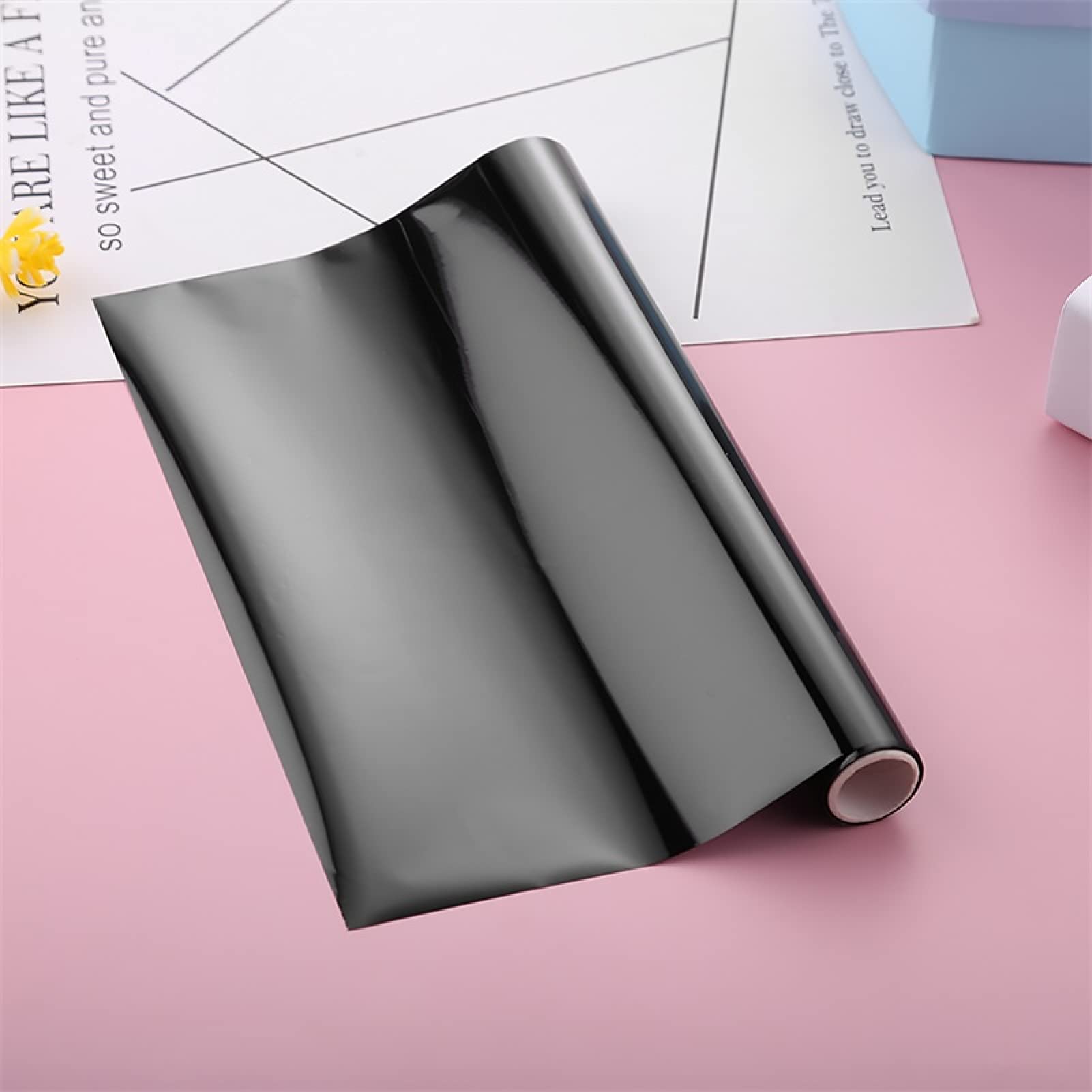 5-Pack Briartw Laser Printer & Laminator Compatible Toner Reactive Foil - 16.4ft x 7.6in Per Roll Transfer Foil Paper Bundle for DIY Crafts, Embossed Cards, Scrapbooking - Perfect for Wedding Invitations, Gift Wrapping, and Home Decor Projects