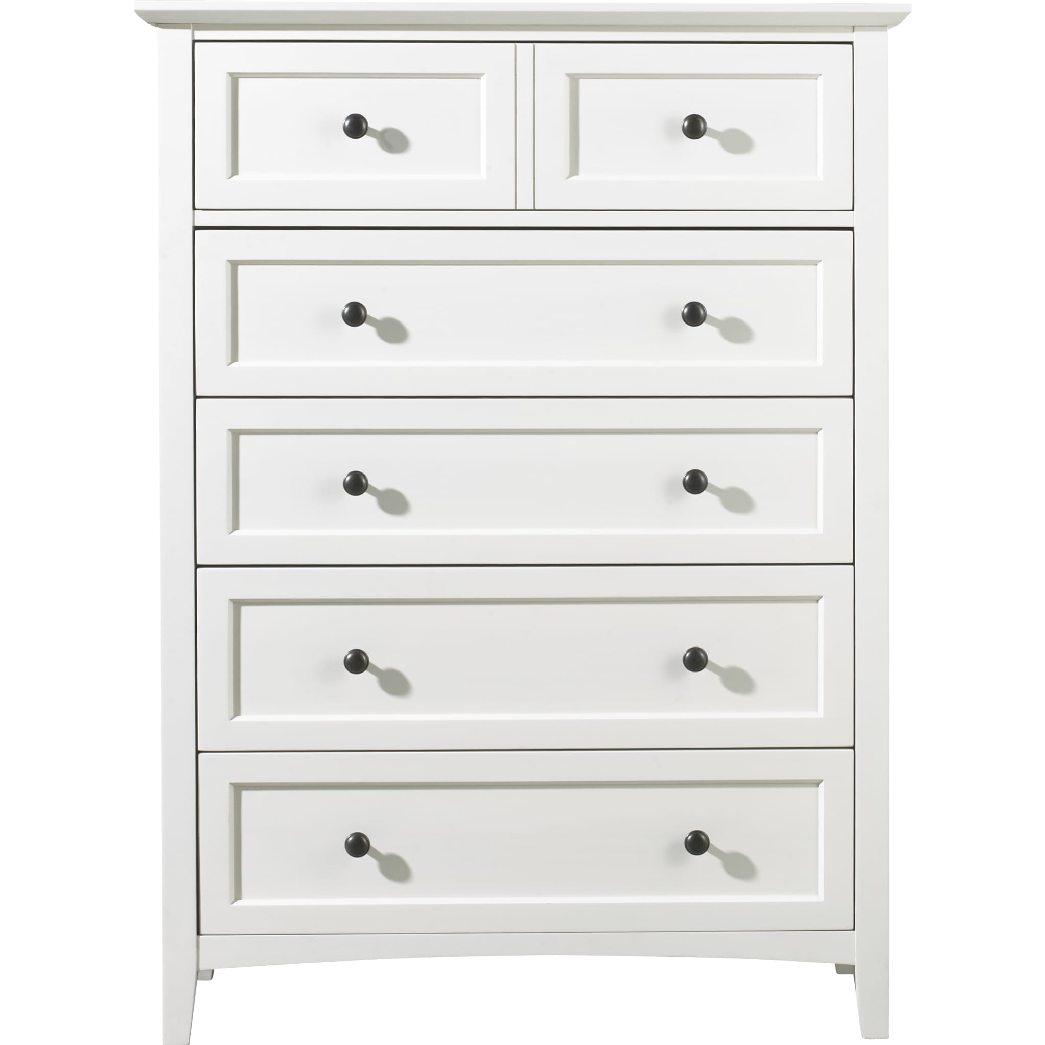 Paragon 5-Drawer White Chest - Modern Storage Solution for Bedroom, Living Room & Office (2024)