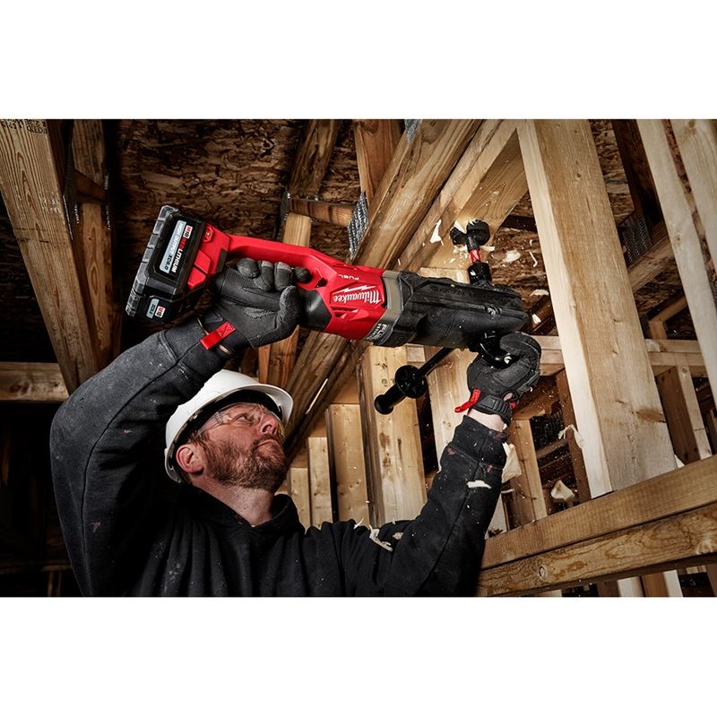 M18 FUEL 18V Brushless Cordless Right Angle Drill with QUIK-LOK Kit - Super Hawg for Woodworking & Metal Drilling | Perfect for Tight Spaces & Professional Contractors