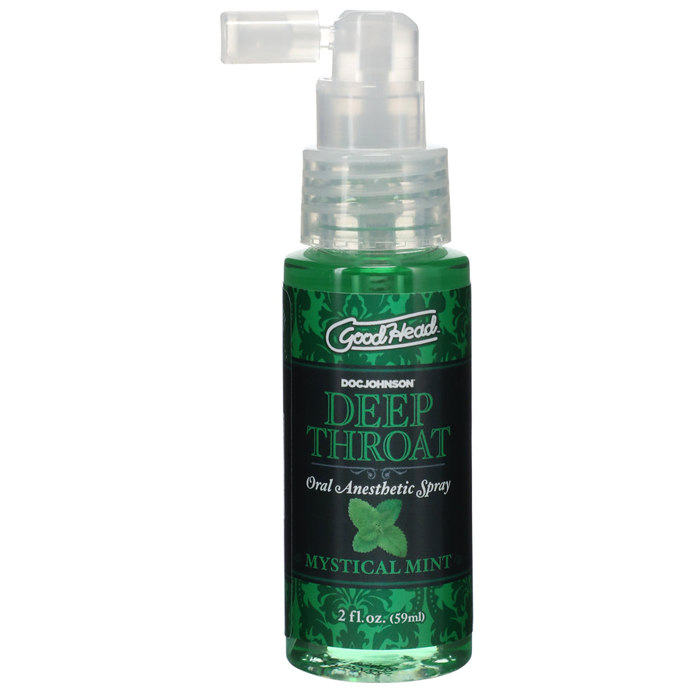 GoodHead Deep Throat Flavored Oral Anesthetic Spray - Long Lasting Numbing Spray for Oral Sex & Intimate Play, Perfect for Couples & Adult Use