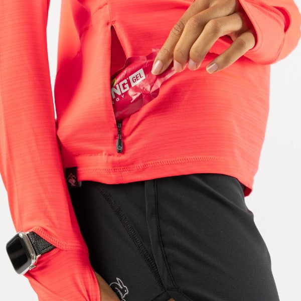Rabbit UPF 50+ Sun Deflector 2.0 Women's Running Pullover - Lightweight UV Protection Hoodie for Outdoor Jogging & Hiking