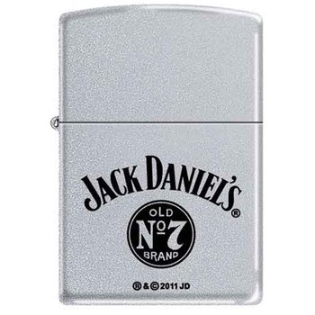 Zippo Jack Daniel's Old No.7 Brand Windproof Pocket Lighter - Collectible & Durable Metal Lighter for Outdoor Camping, BBQ, and Everyday Carry (ECT)