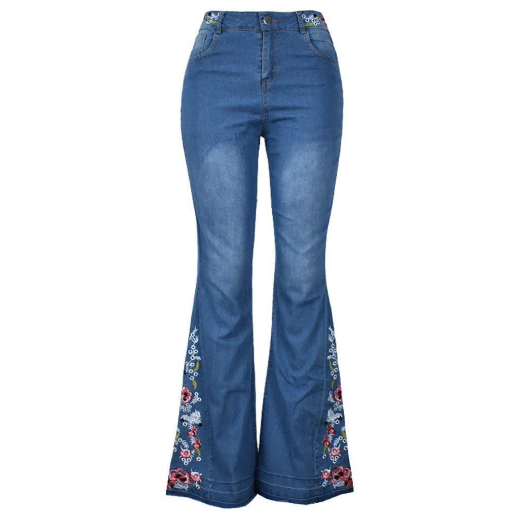 Vintage Flared Jeans for Women - High Waisted 70s Bell Bottoms for Casual Outfits