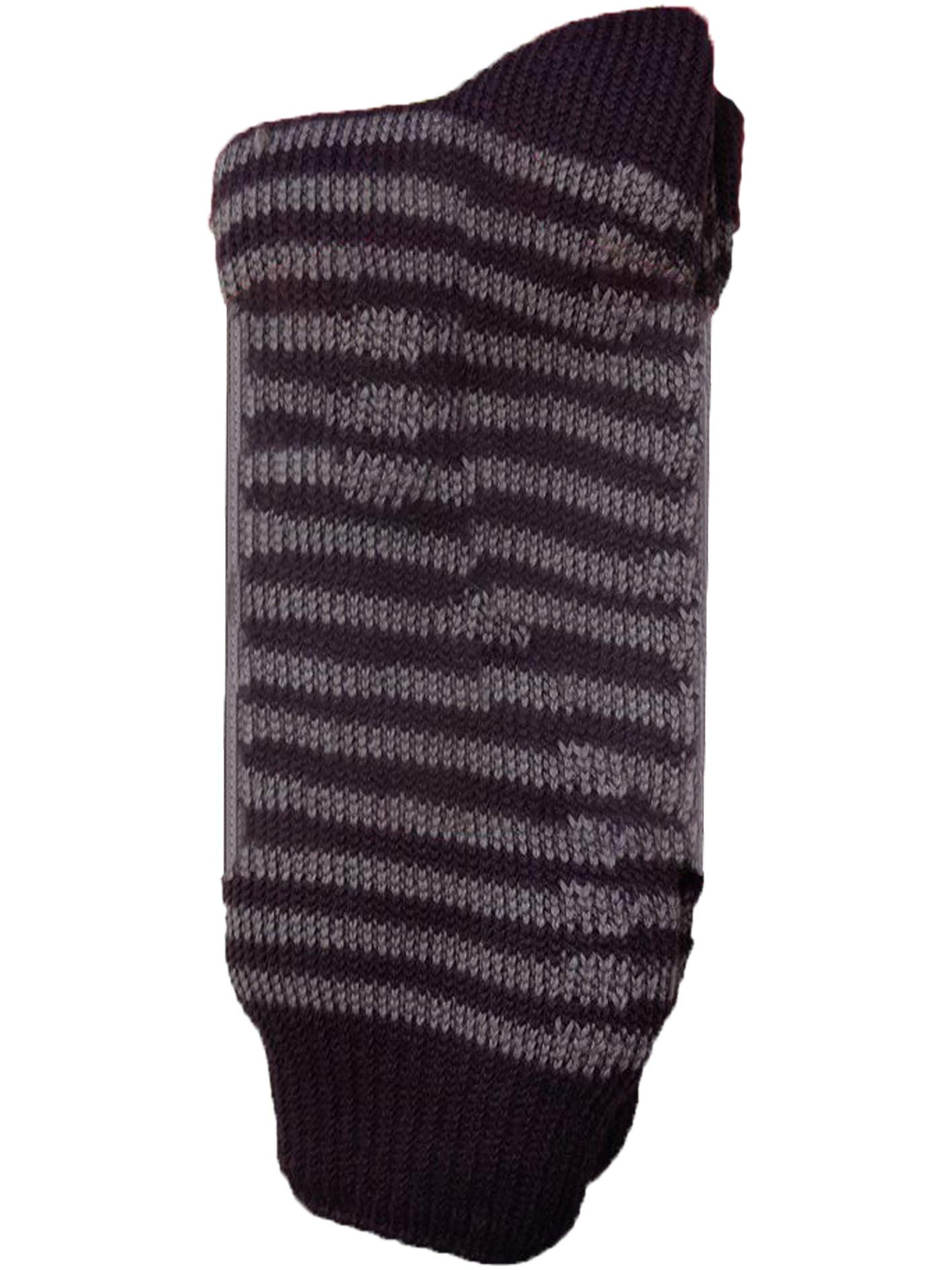 Undercover Women's Striped Thermal Socks 2.3 Tog - Warm Winter Socks for Cold Weather, Home & Office Comfort