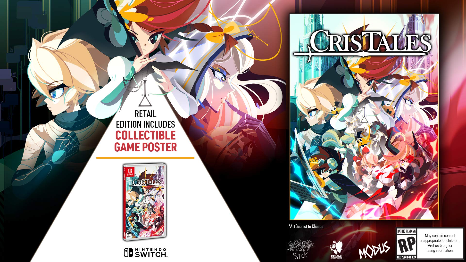 Cris Tales for Nintendo Switch (NSW) - JRPG Adventure Game | Time-Bending Fantasy RPG | Perfect for Single-Player Storytelling & Handheld Gaming On-The-Go